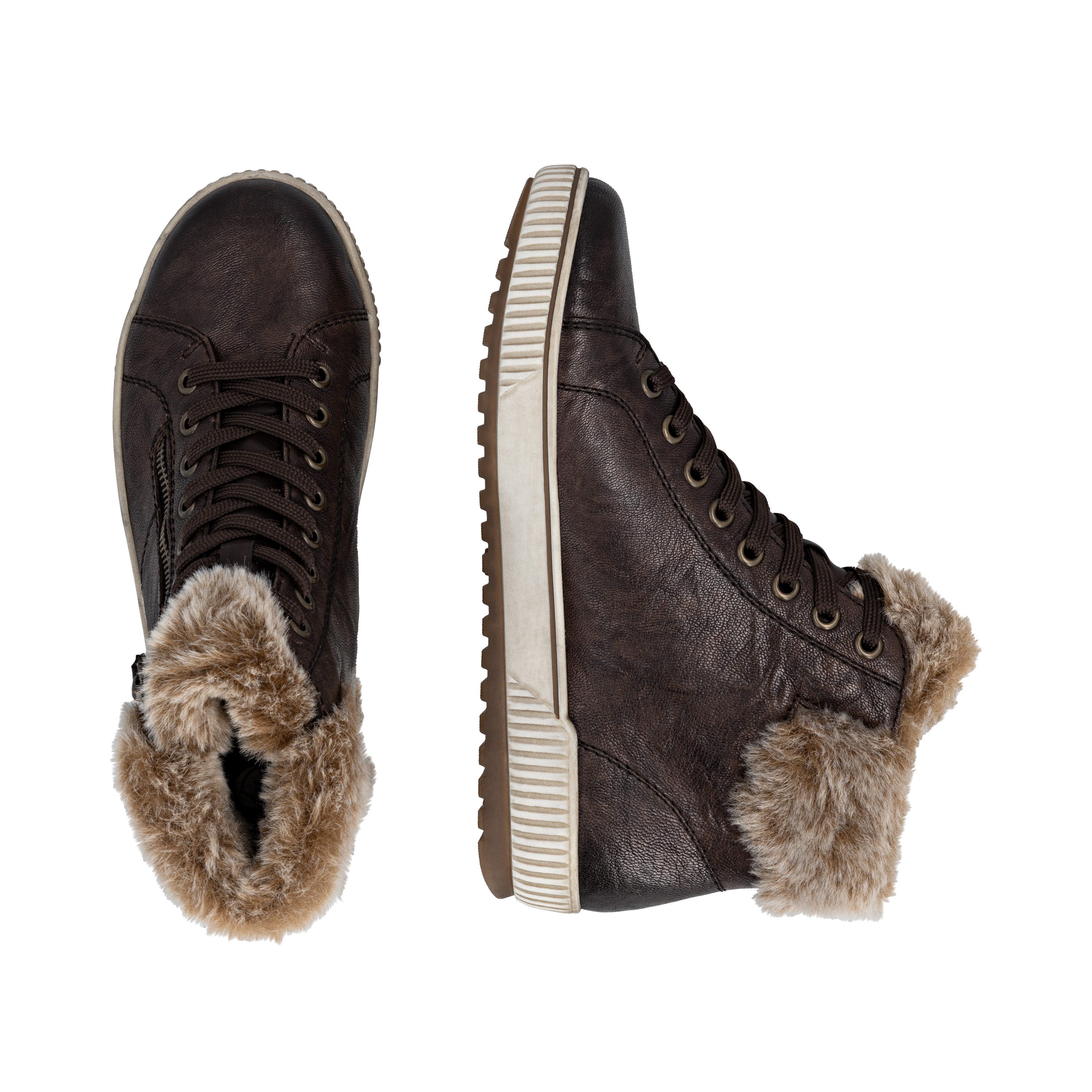 Remonte Winterlaarzen , plateau, outdoorschoen veterschoenen met waterafstotende tex-membraan