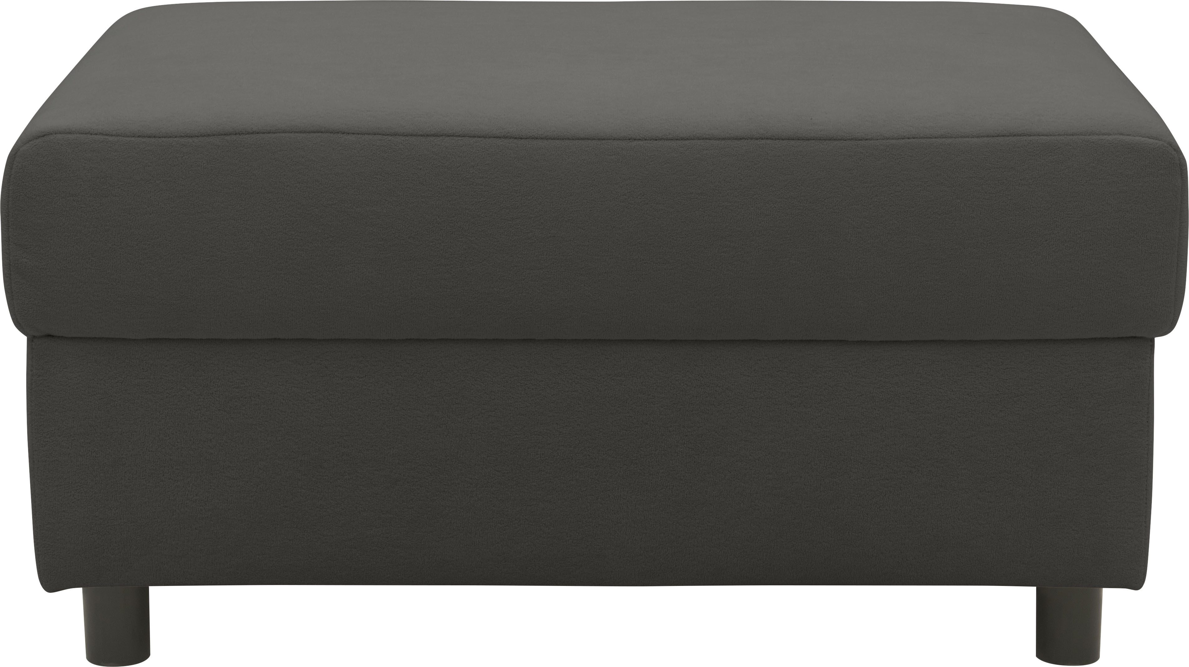 INOSIGN Hocker Turah 2 in Cord of waterafstotende microvezel, moderne poef, passend bij de hoekbank, b/d/h: 83/60/44 cm