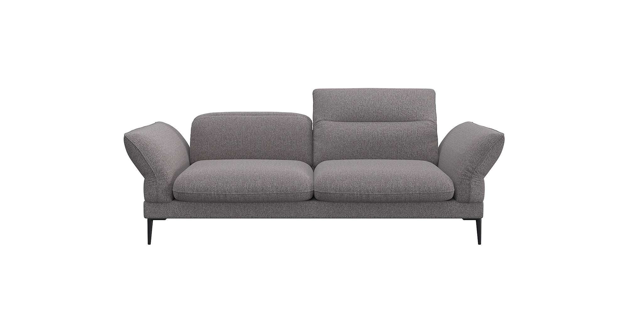 FLEXLUX 2,5-zits Salino, functie-sofa, relaxsofa Bank met arm- en hoofdeinde verstellingen, koudschuim & staalgolven
