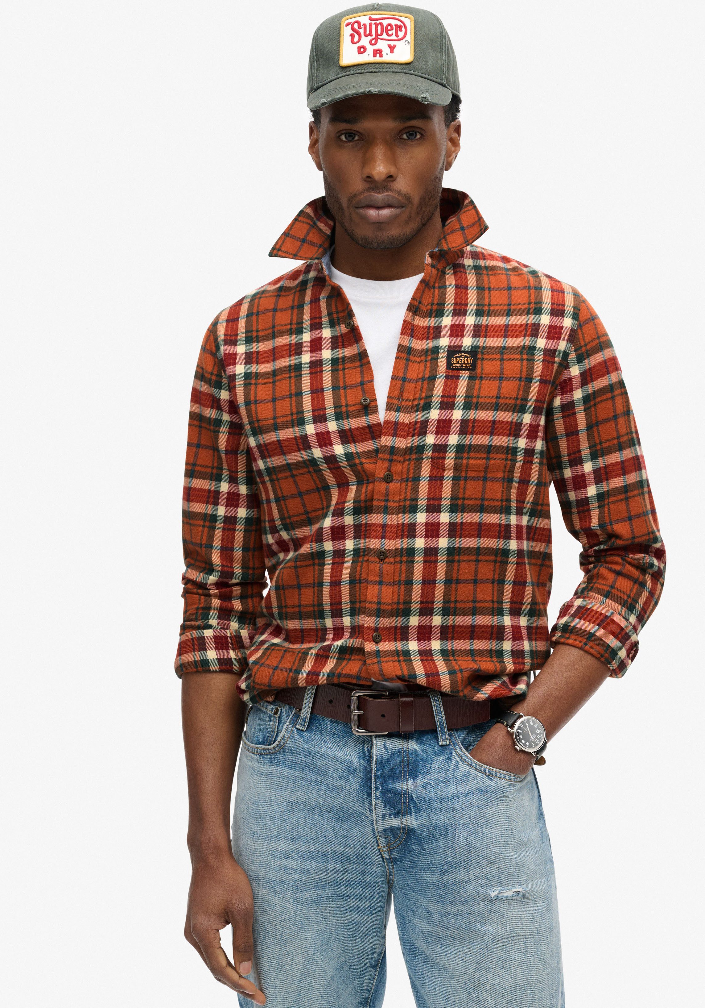 Superdry Overhemd met lange mouwen Organic Cotton Lumberjack Check Shirt