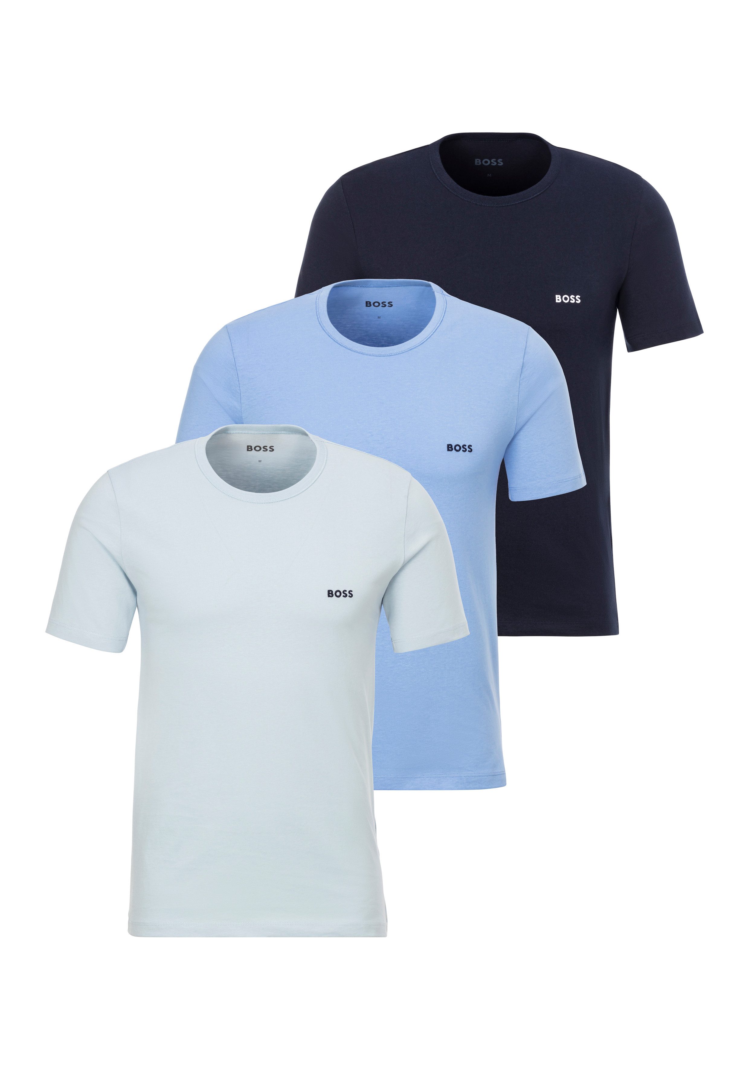 BOSS T-shirt TShirtRN 3P Classic (3-delig)