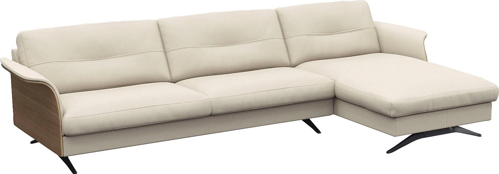 FLEXLUX Hoekbank Glow, super comfortabel door hoogwaardige zitconstructie met binnenvering, L-vorm