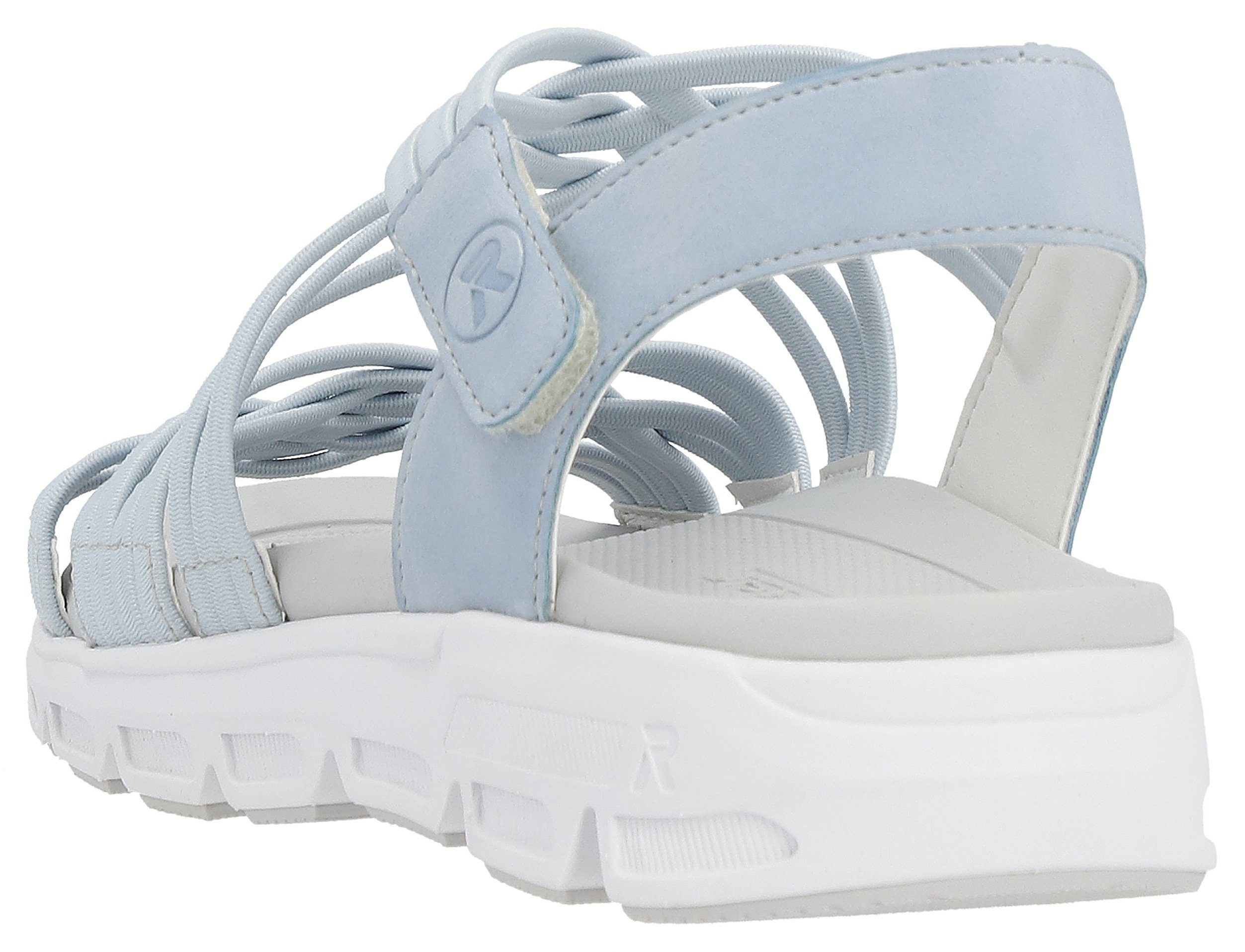 Rieker EVOLUTION Sandalen , zomerschoen, sandaal, met elastische bandjes en klittenbandsluiting