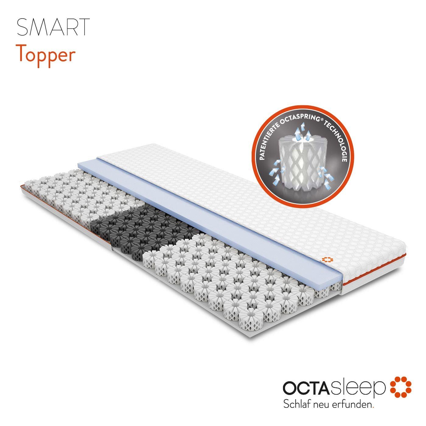 OCTAsleep Topmatras Octasleep Smart OCTAspring® Aerospace technologie (1 stuk)