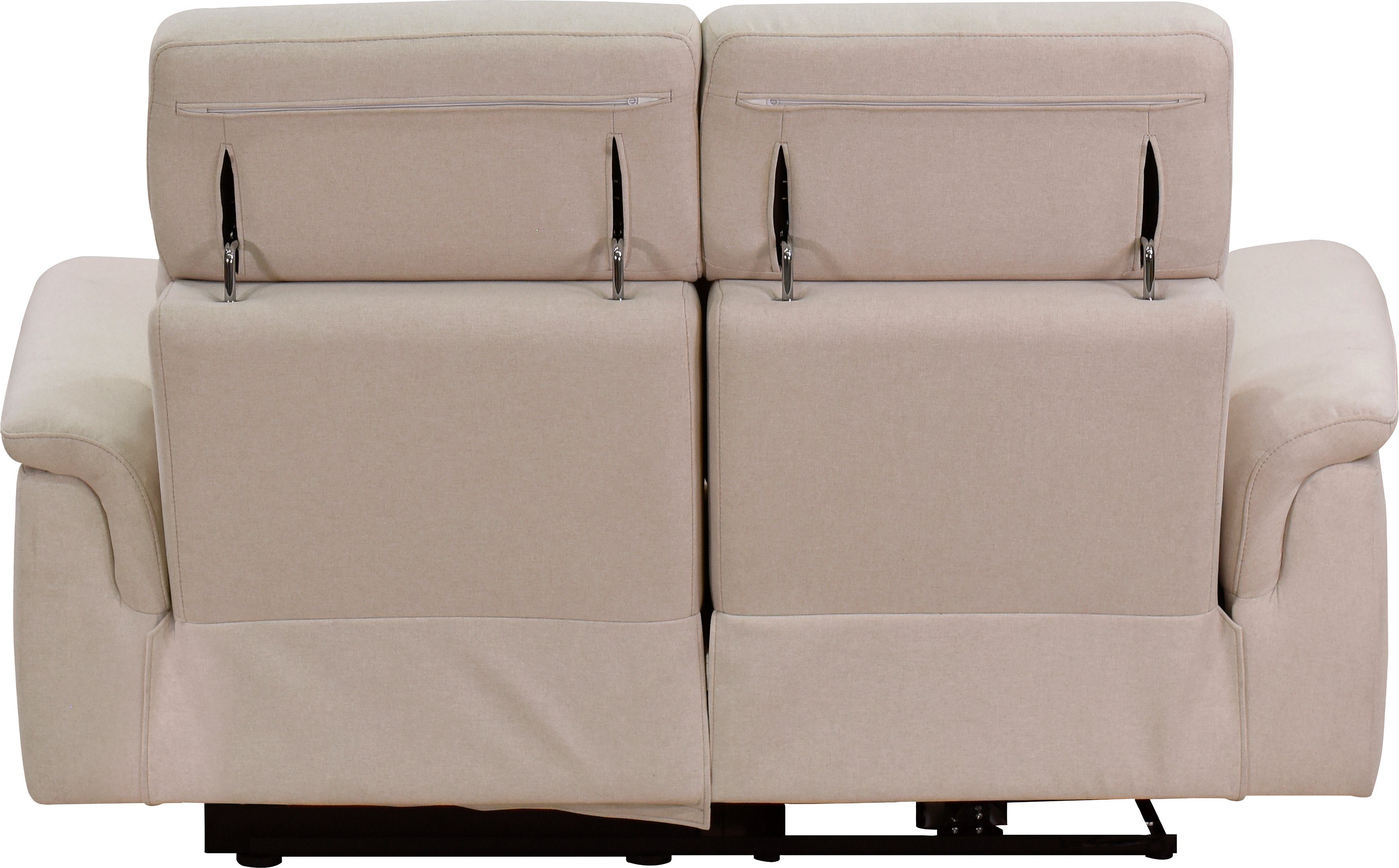 Places of Style 2-zitsbank Pareli 172 cm, handmatige en elektrische relaxfunctie USB, hoofdsteunverstelling, LED, in echt leer, kunstleer, web