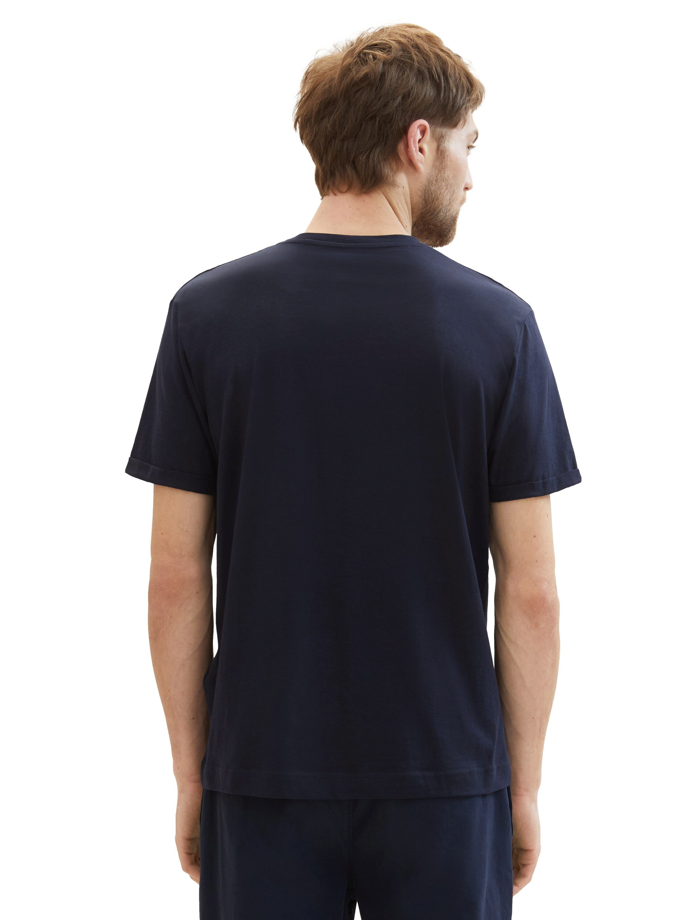 Tom Tailor T-shirt met logoborduursel (set, 3-delig)