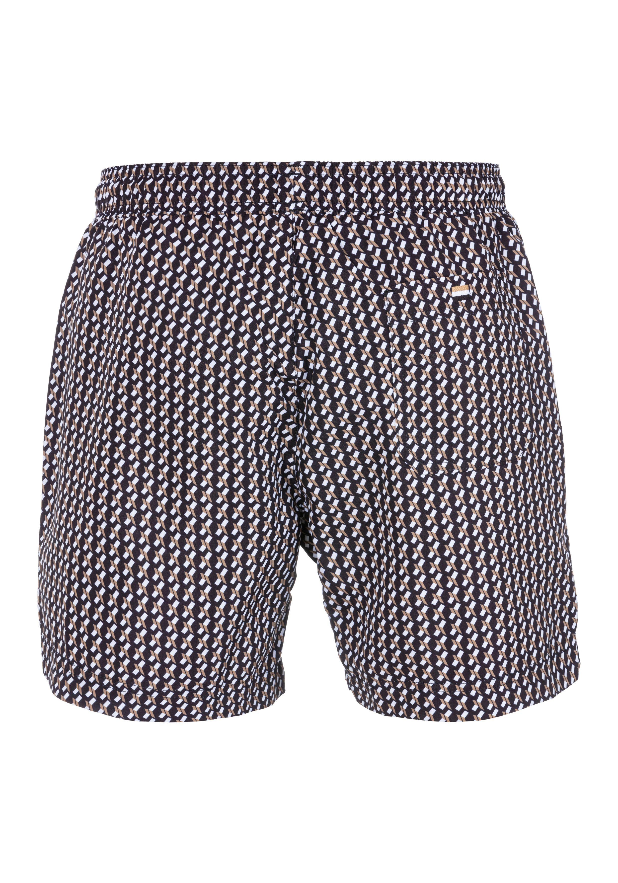BOSS Zwemshort VIBE met print all-over