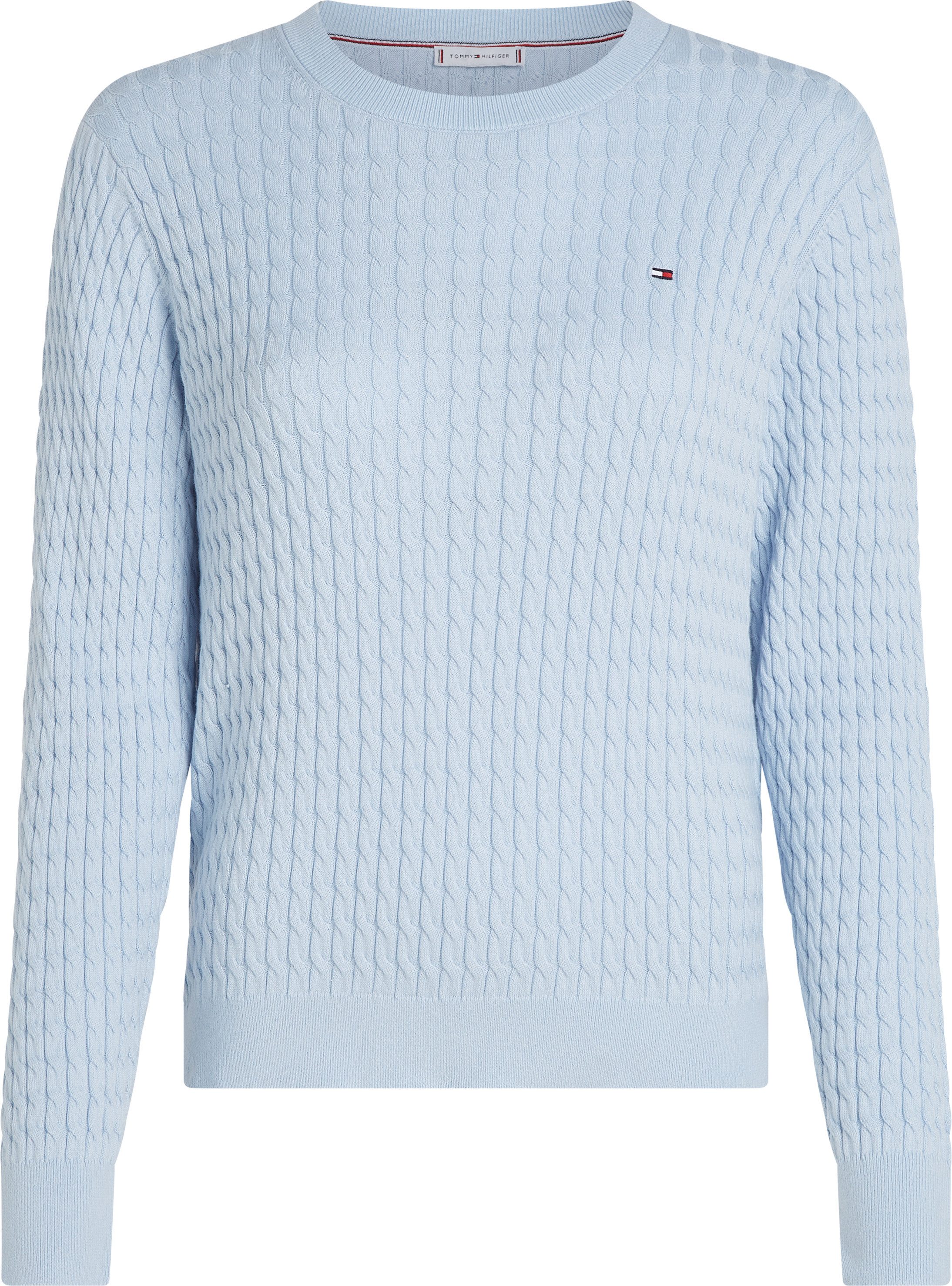 Tommy Hilfiger Trui met ronde hals CO CABLE C-NK LS SWEATER