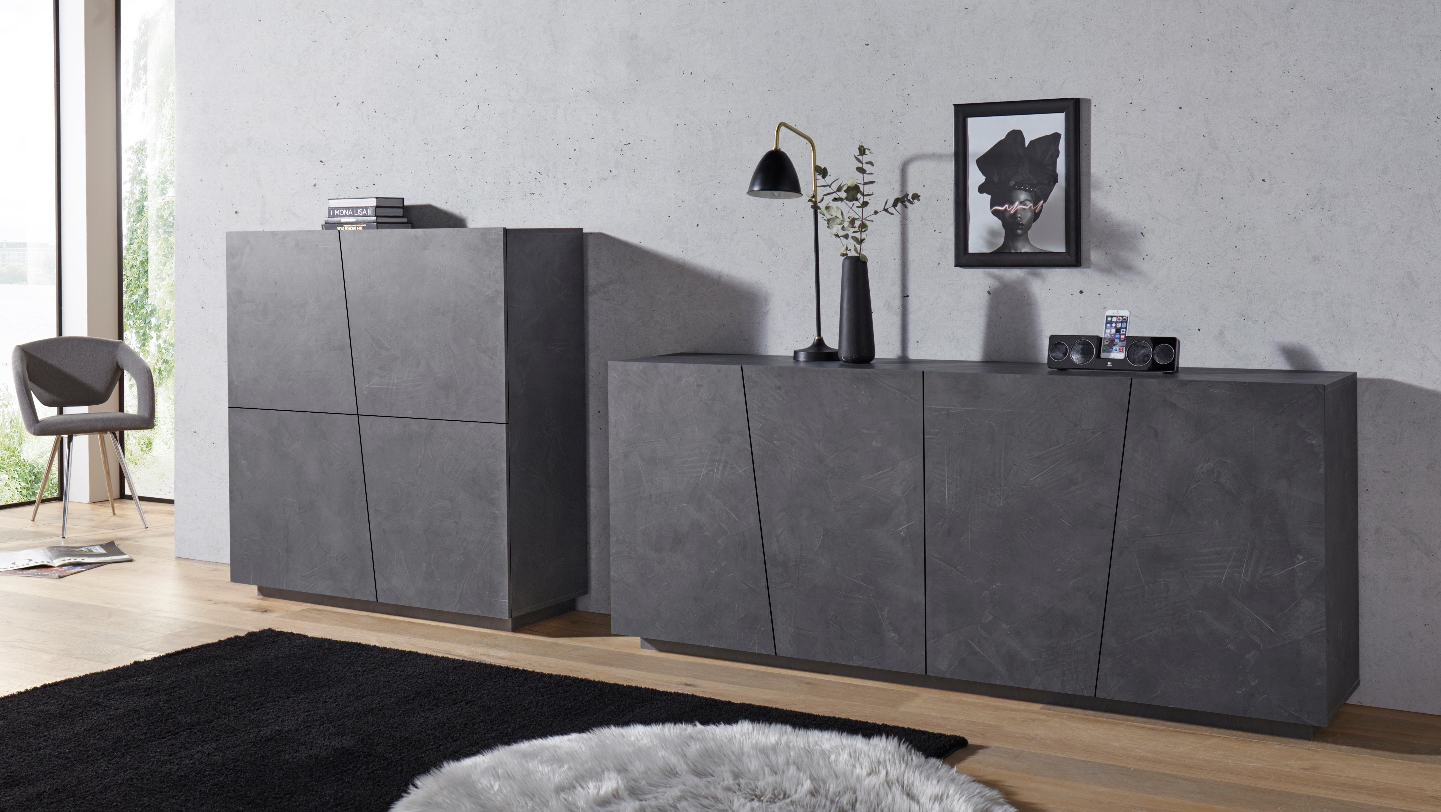 INOSIGN Dressoir VEGA Dressoir met 4 deuren, breedte 200 cm