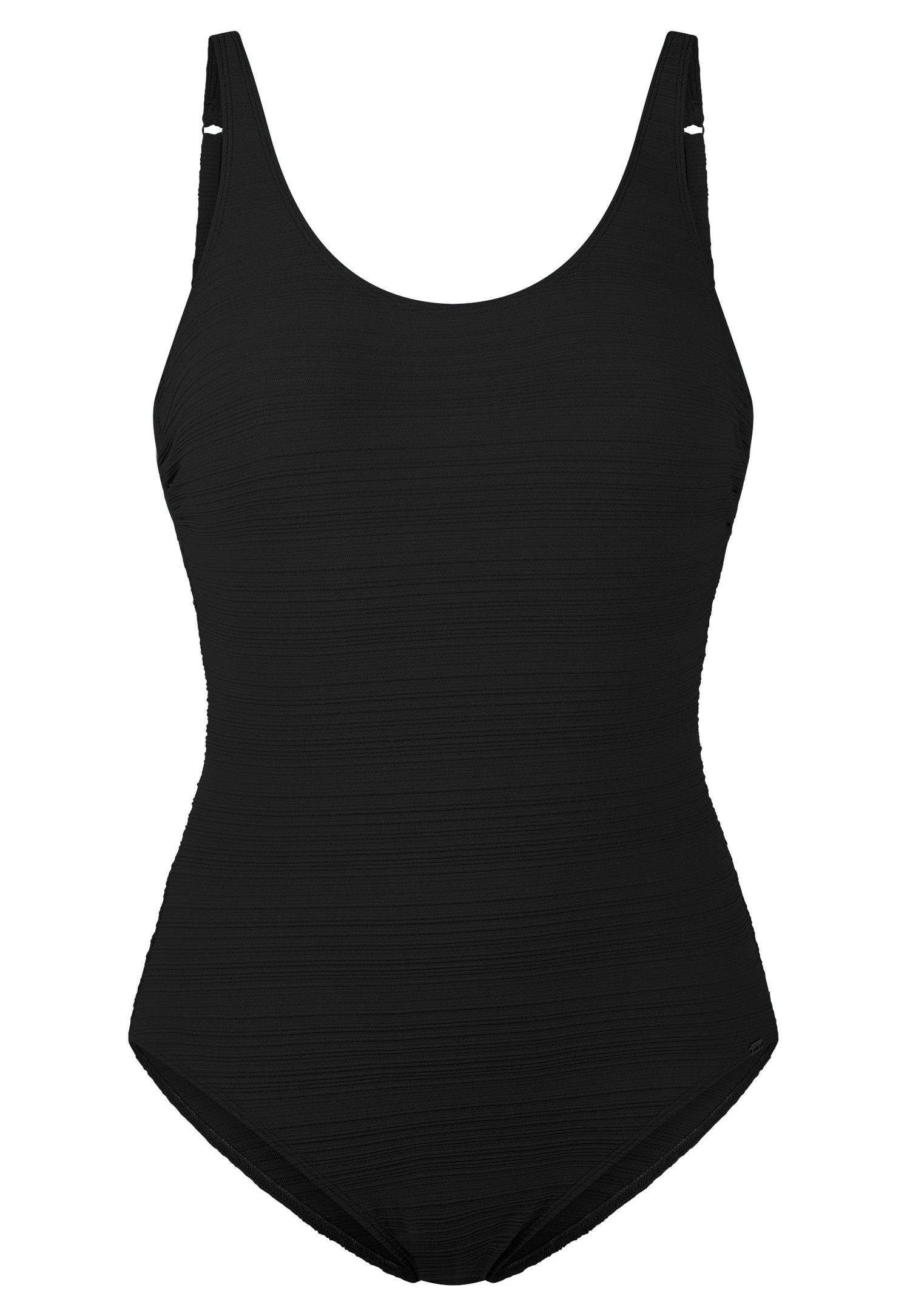 Schiesser Badpak Aqua met fijne strepenstructuur
