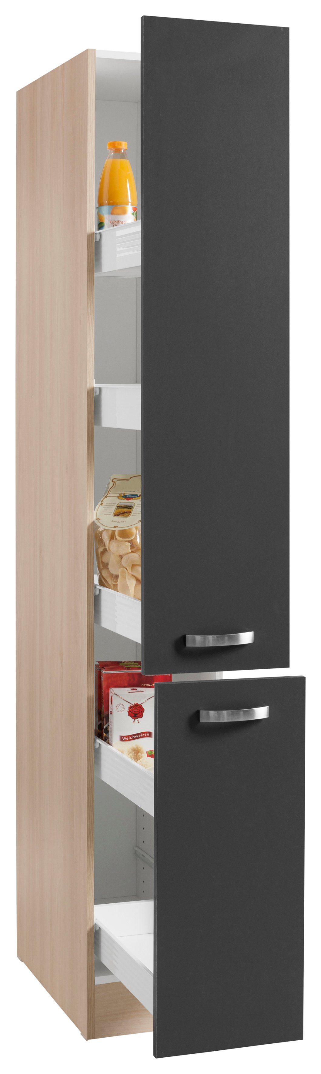OPTIFIT Apothekerskast Faro , 2 laden, metalen grepen, breedte 30 cm