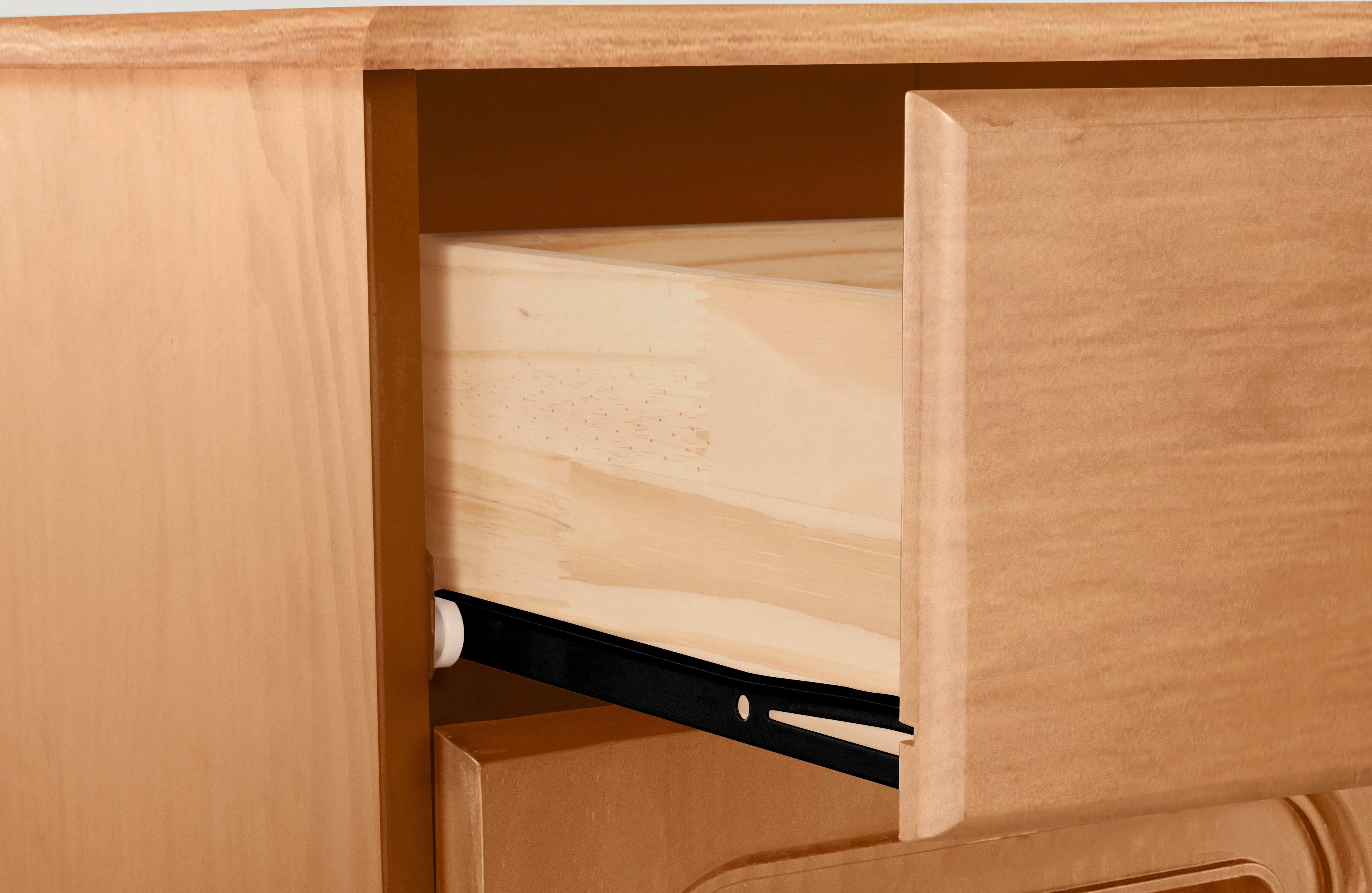 Home affaire Buffetkast Mette Met 2 laden en veel bergruimte achter 4 deuren, hoogte 181cm (2-delig)