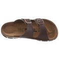 birkenstock werkschoenen bilbao slippers met soft footbed bruin