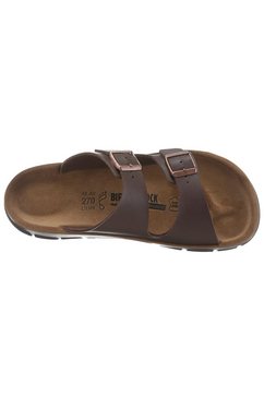 birkenstock werkschoenen bilbao slippers met soft footbed bruin