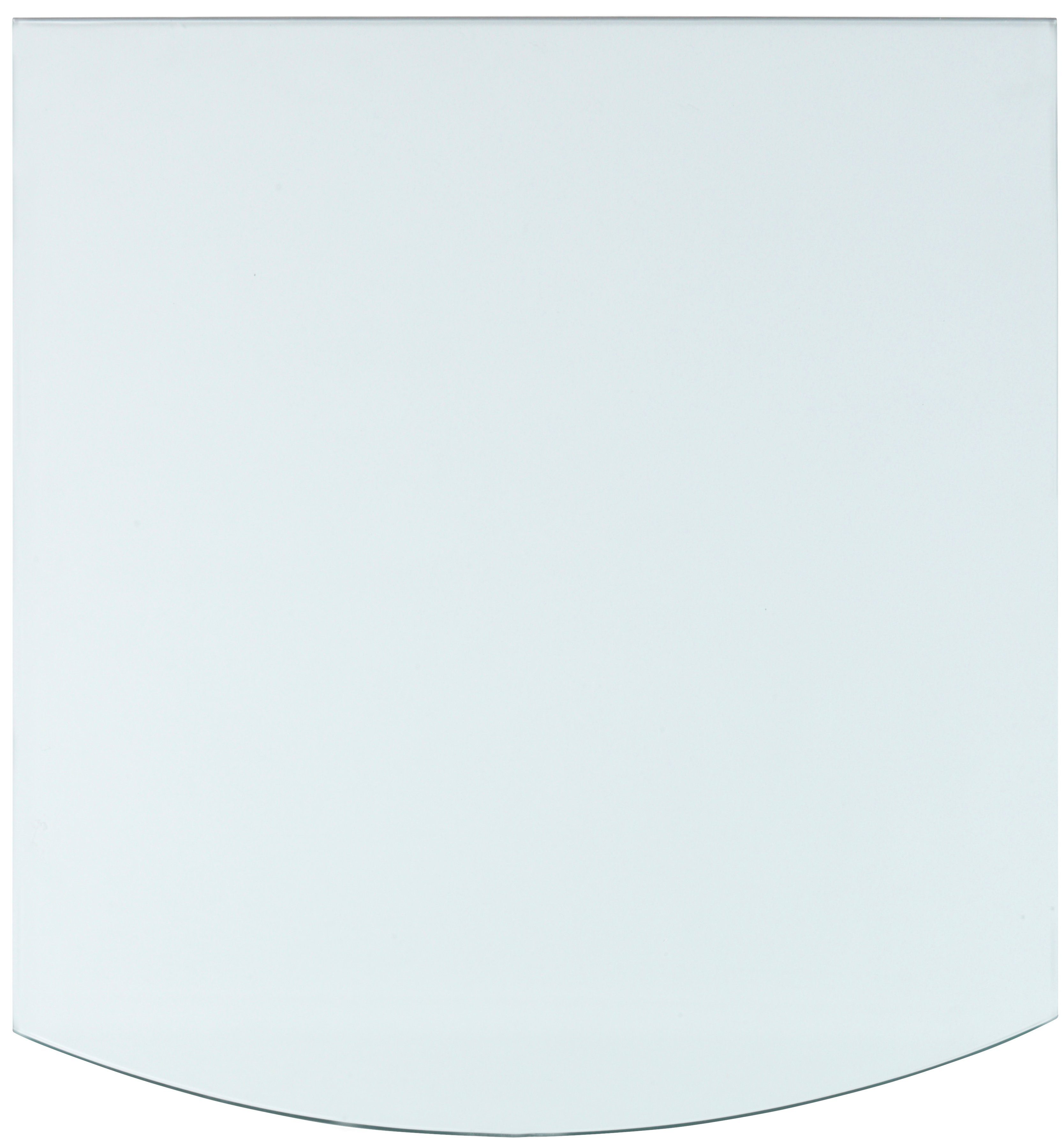 Heathus Bodemplaat Heathus Segmentboog 80 Glas Glas-segment, 80 x 100 cm, 8 mm dikte, transparant, voor vonkenbescherming