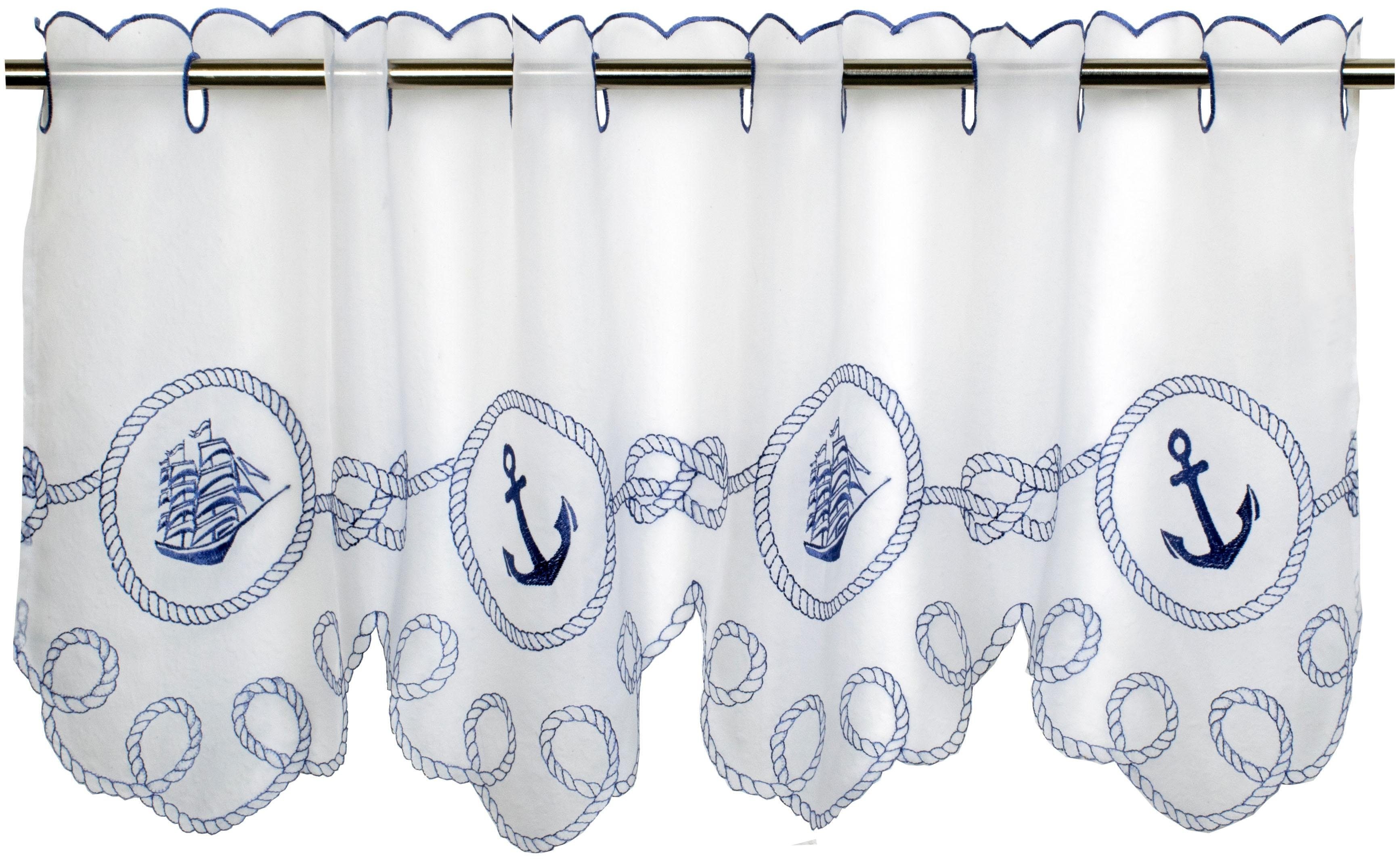 Delindo Lifestyle Valletje ANKER SEGELSCHIFF HxB: 45x115, met tunnelzoom, voor de keuken (1 stuk)