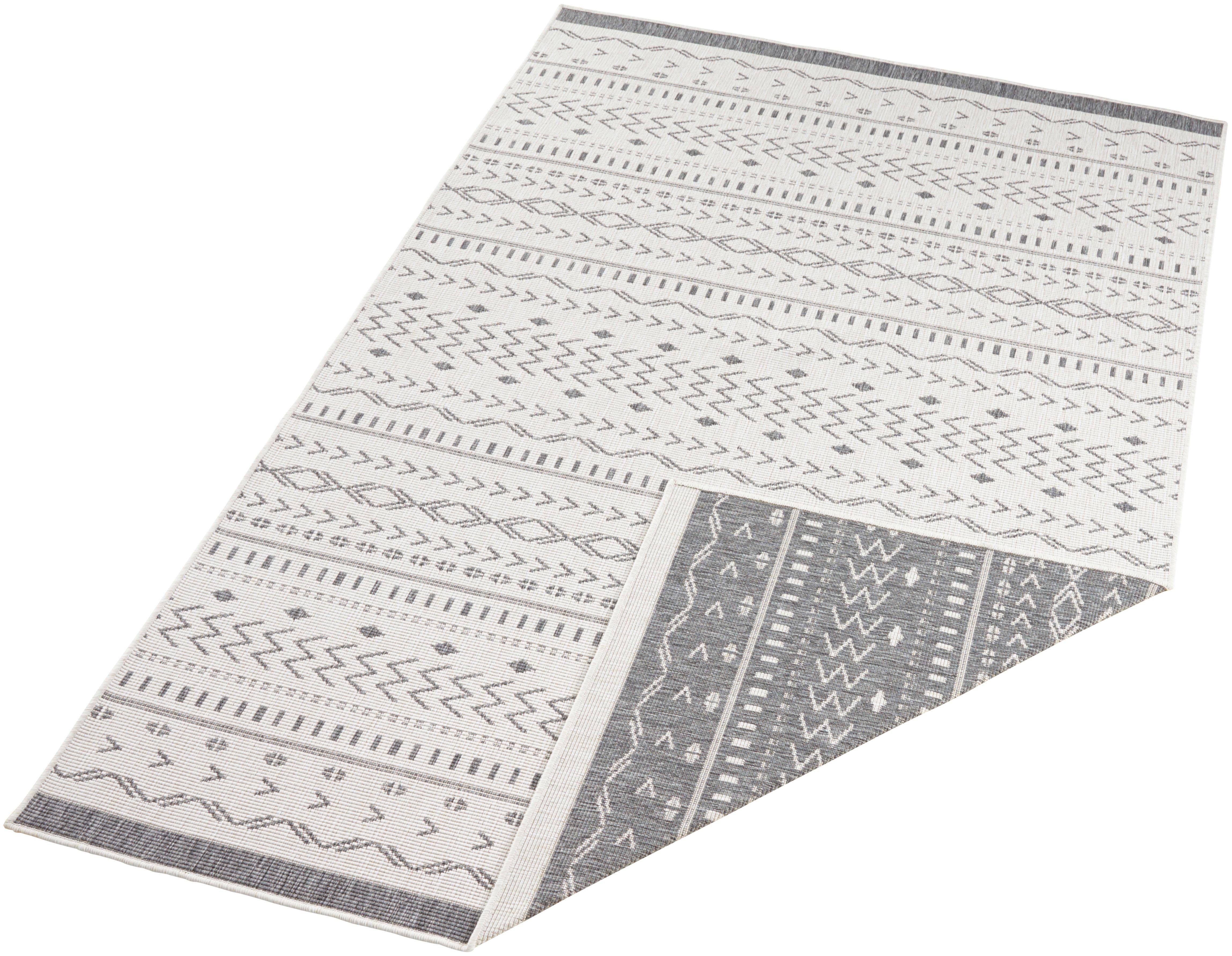 NORTHRUGS Vloerkleed Kuba omkeerbaar tapijt Binnen- en buitengebruik, weerbestendig, balkon, loper, woonkamer, waterbestendig