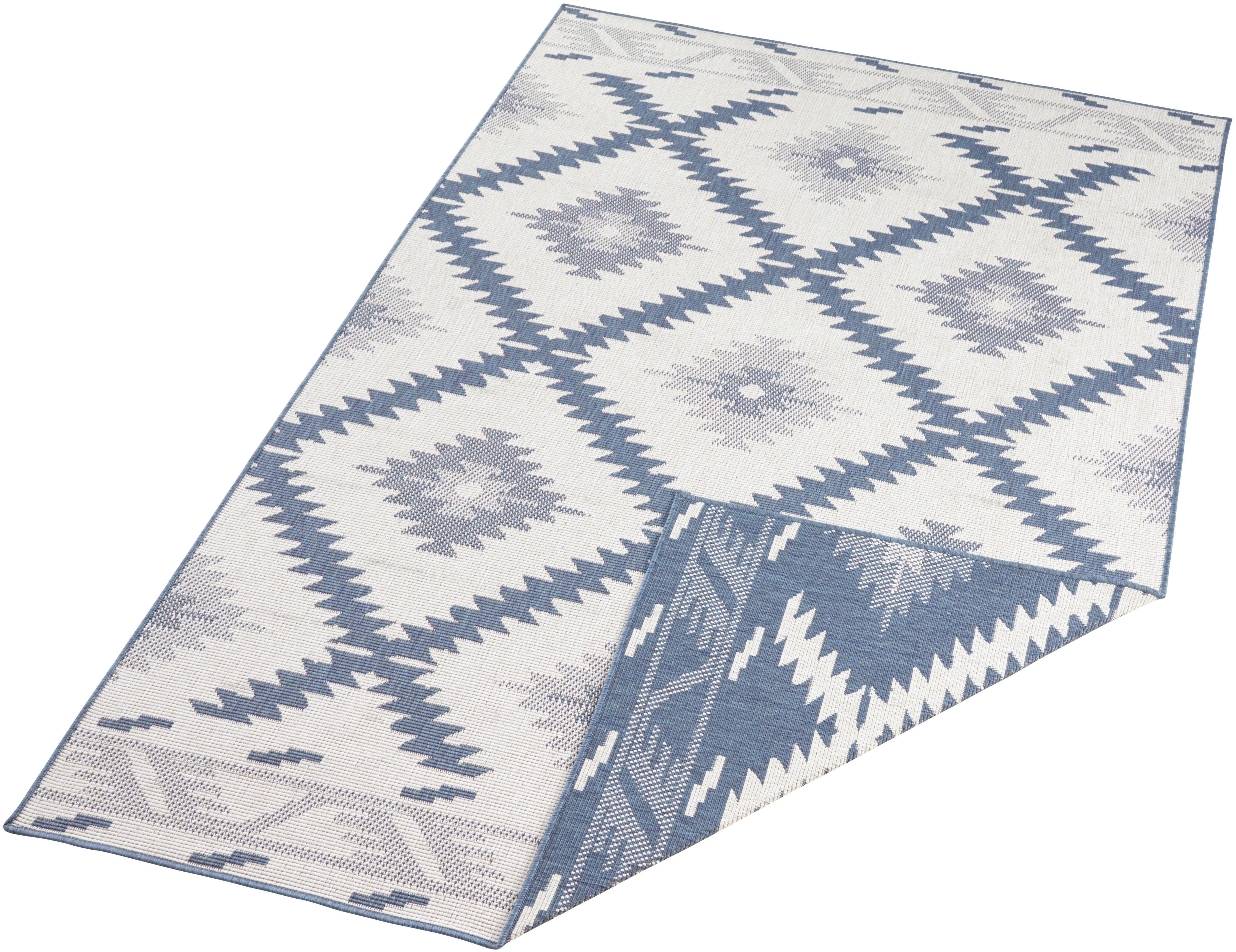 NORTHRUGS Vloerkleed Malibu omkeerbaar tapijt Binnen- en buitengebruik, weerbestendig, balkon, loper, woonkamer, waterbestendig