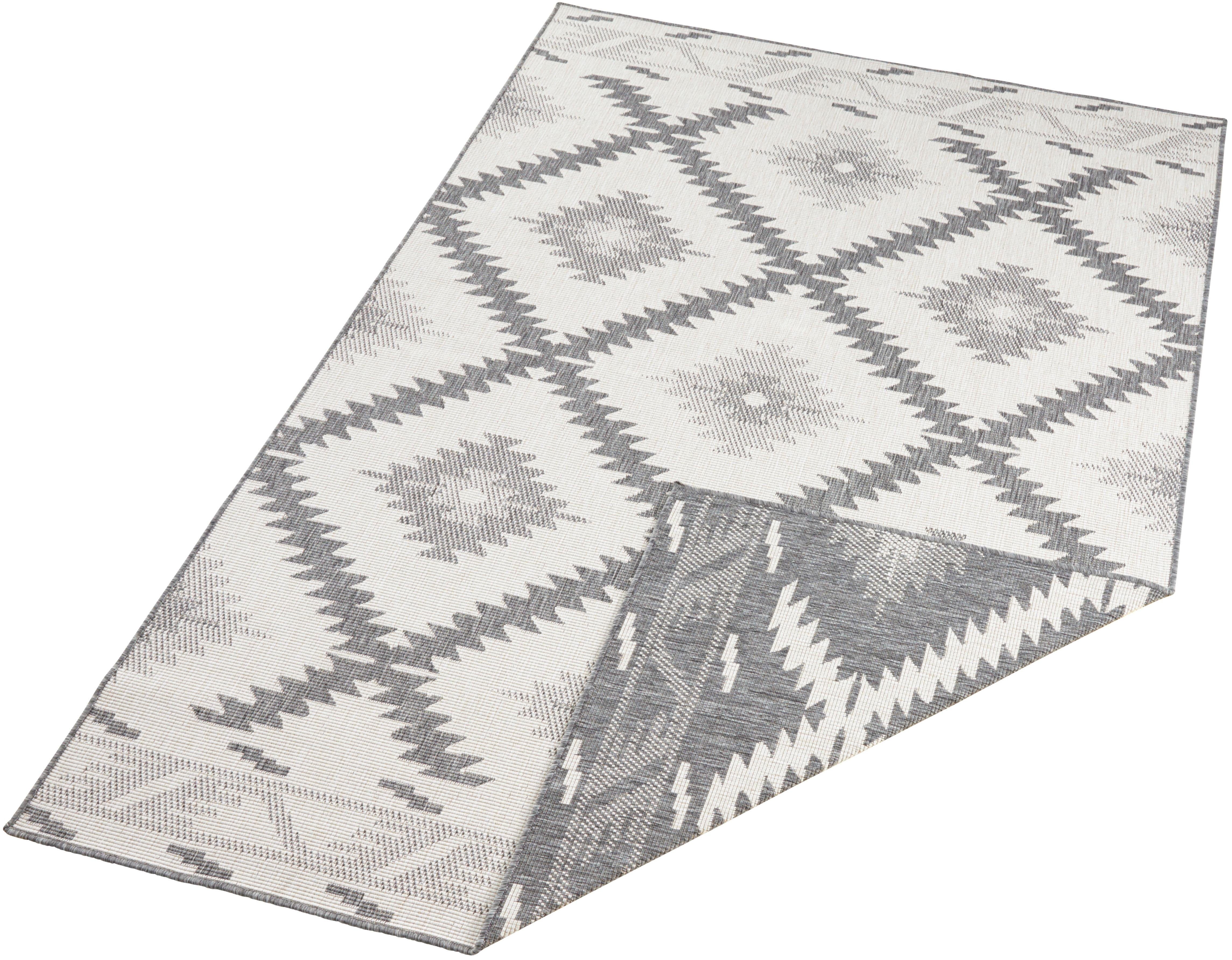 NORTHRUGS Vloerkleed Malibu omkeerbaar tapijt Binnen- en buitengebruik, weerbestendig, balkon, loper, woonkamer, waterbestendig