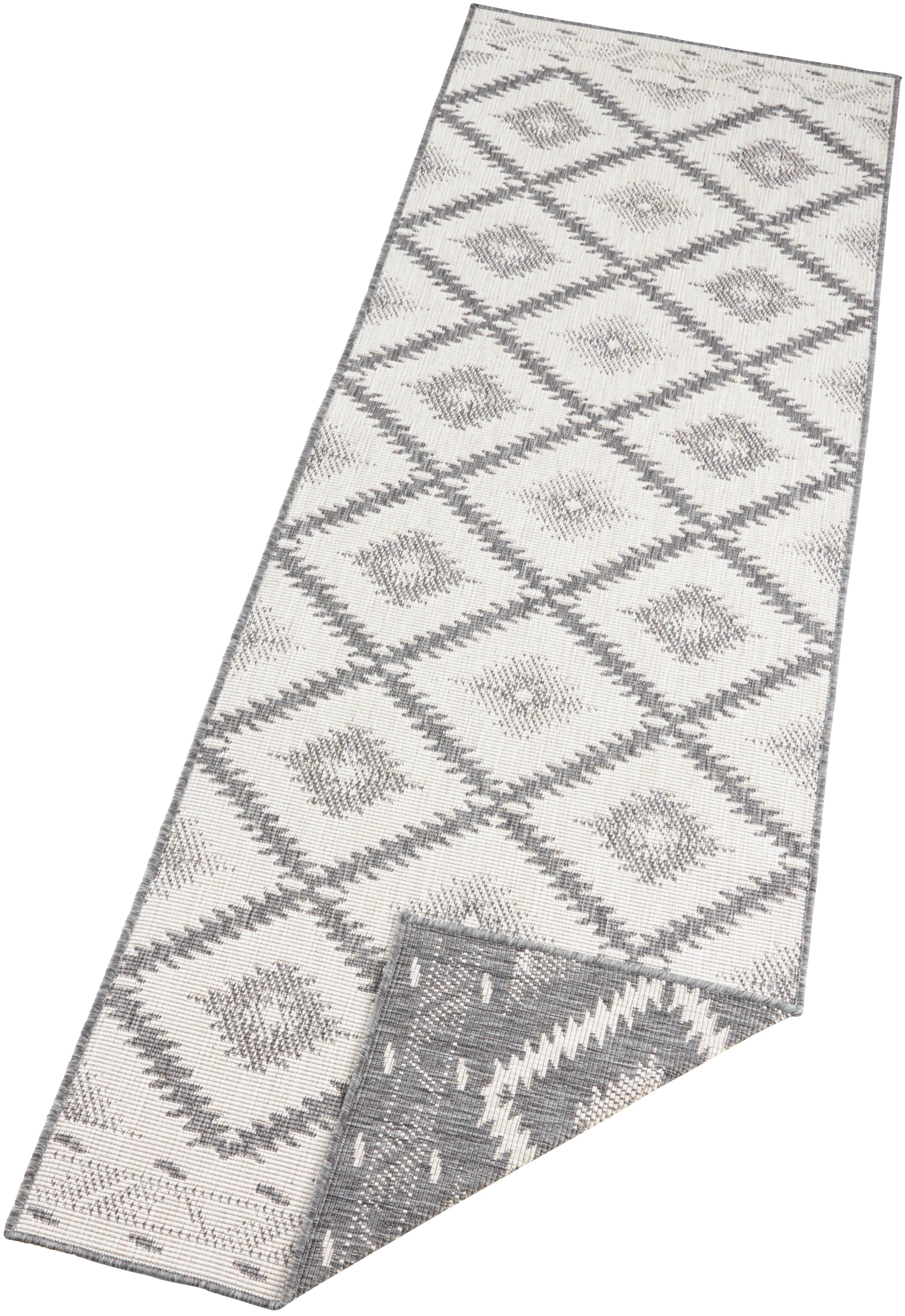 NORTHRUGS Vloerkleed Malibu omkeerbaar tapijt Binnen- en buitengebruik, weerbestendig, balkon, loper, woonkamer, waterbestendig