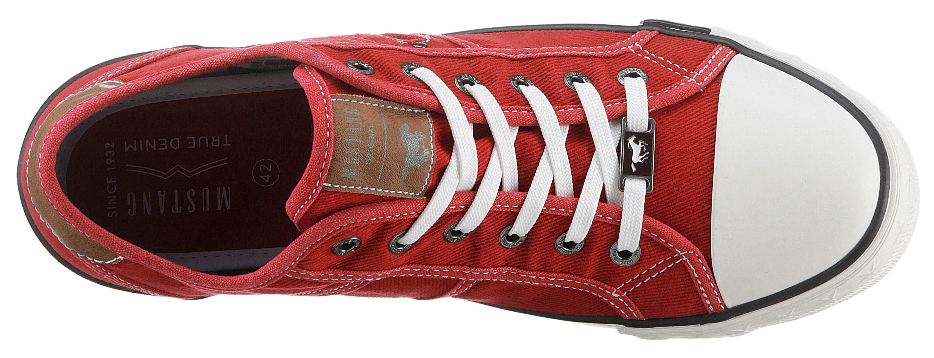 Mustang Shoes Sneakers met mustang merkembleem, vrijetijdsschoen, lage schoen, veterschoen