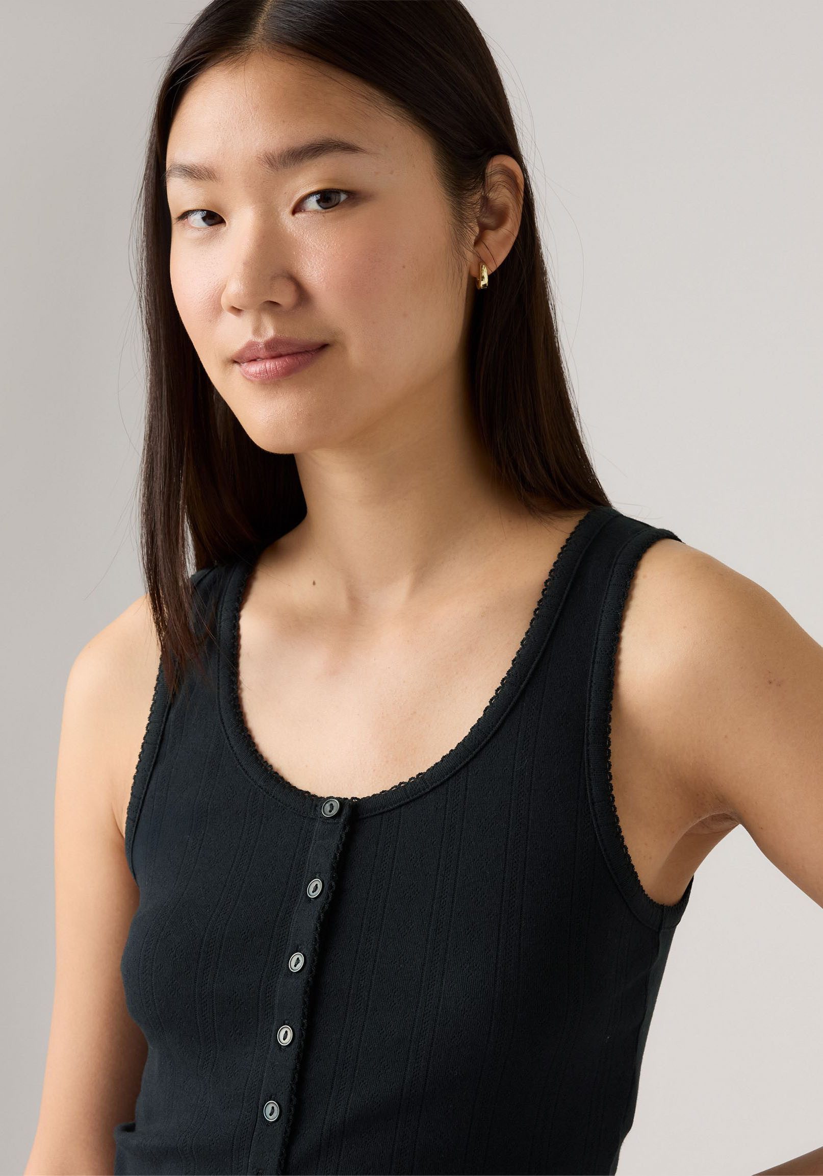 Levi's® Tanktop met knoopsluiting