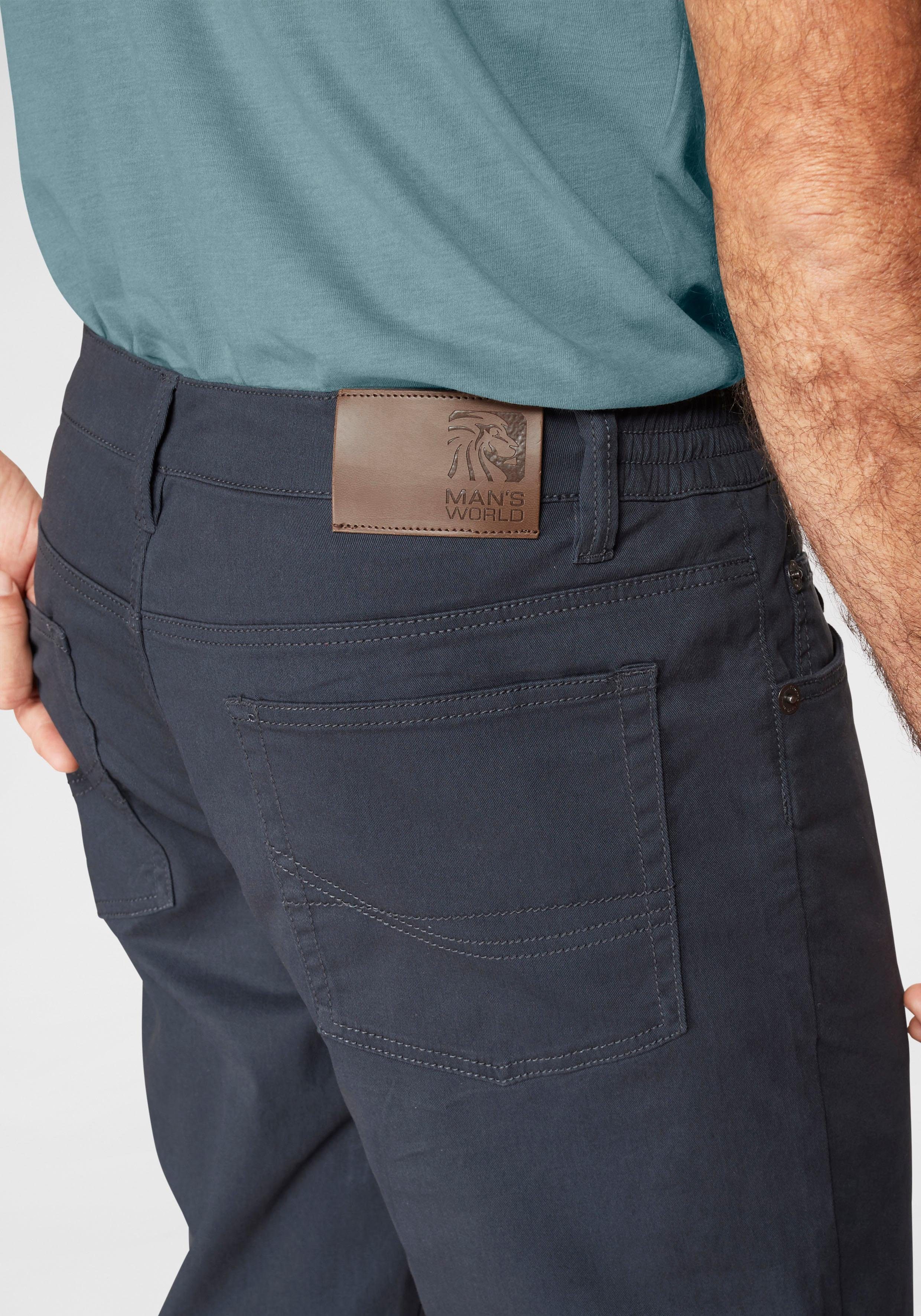 Man's World Broek met elastische band Stretchbroek met een elastische band