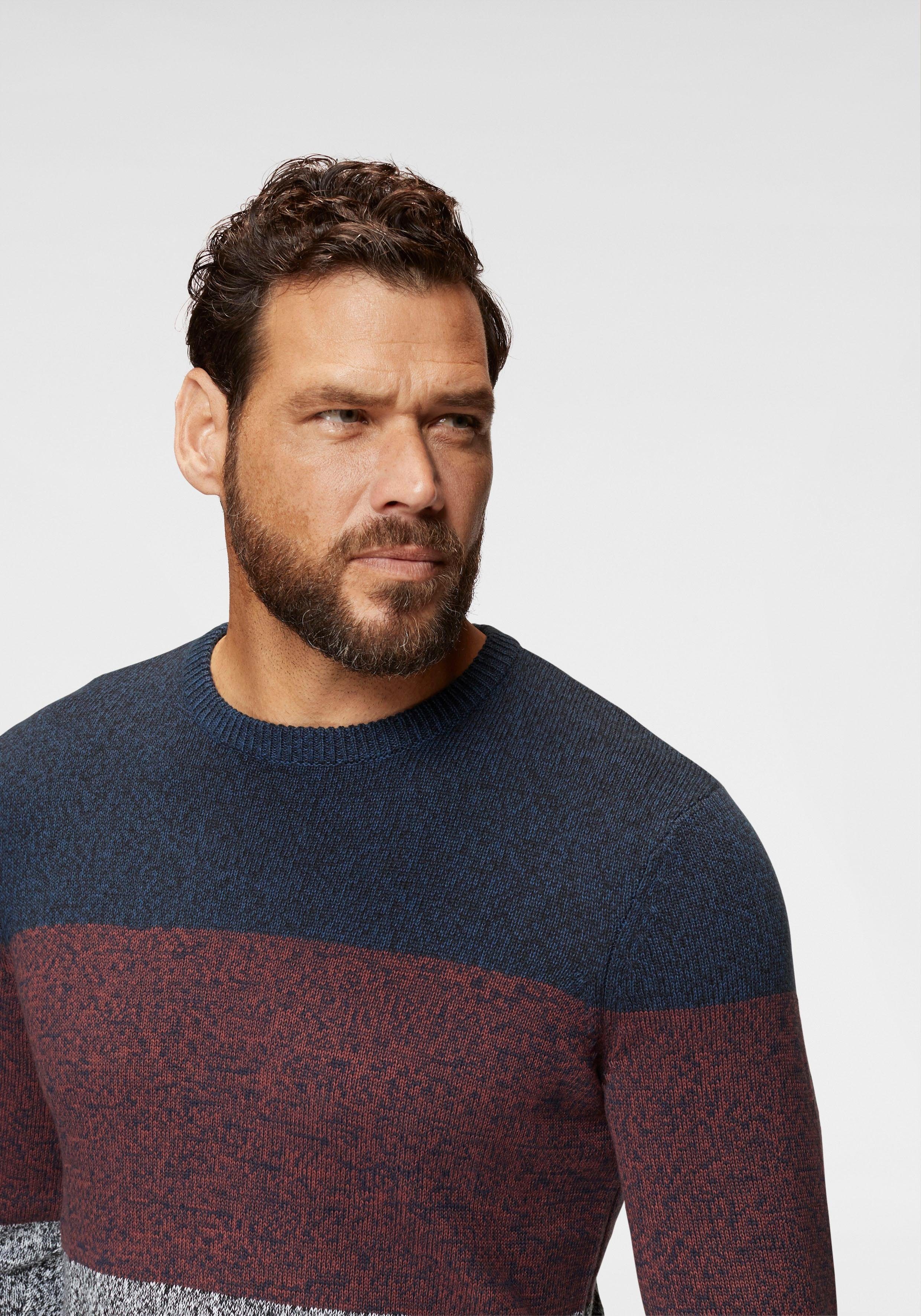 Man's World Trui met ronde hals Tot maat 5 XL