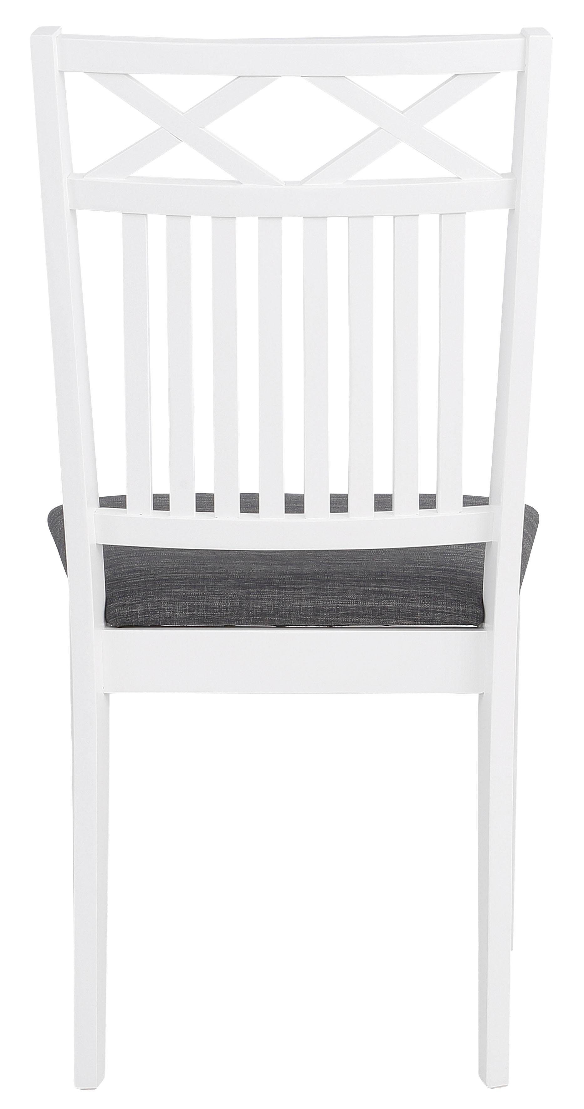 Home affaire Eetkamerstoel Fullerton, houten stoel met mooi freeswerk, zithoogte 47 cm, keukenstoel (set, 2 stuks)