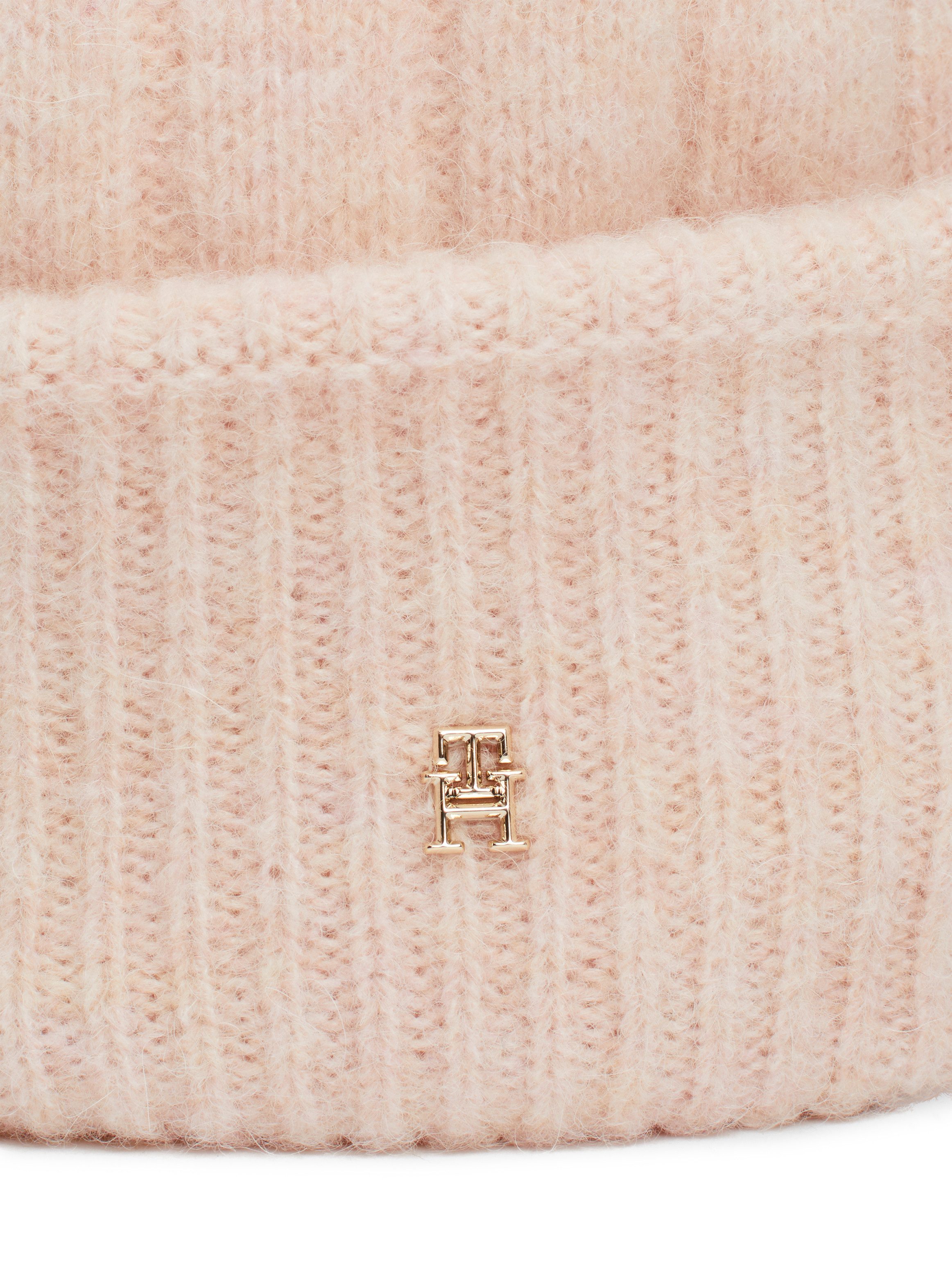 Tommy Hilfiger Beanie TH TIMELESS BEANIE met monogram-embleem