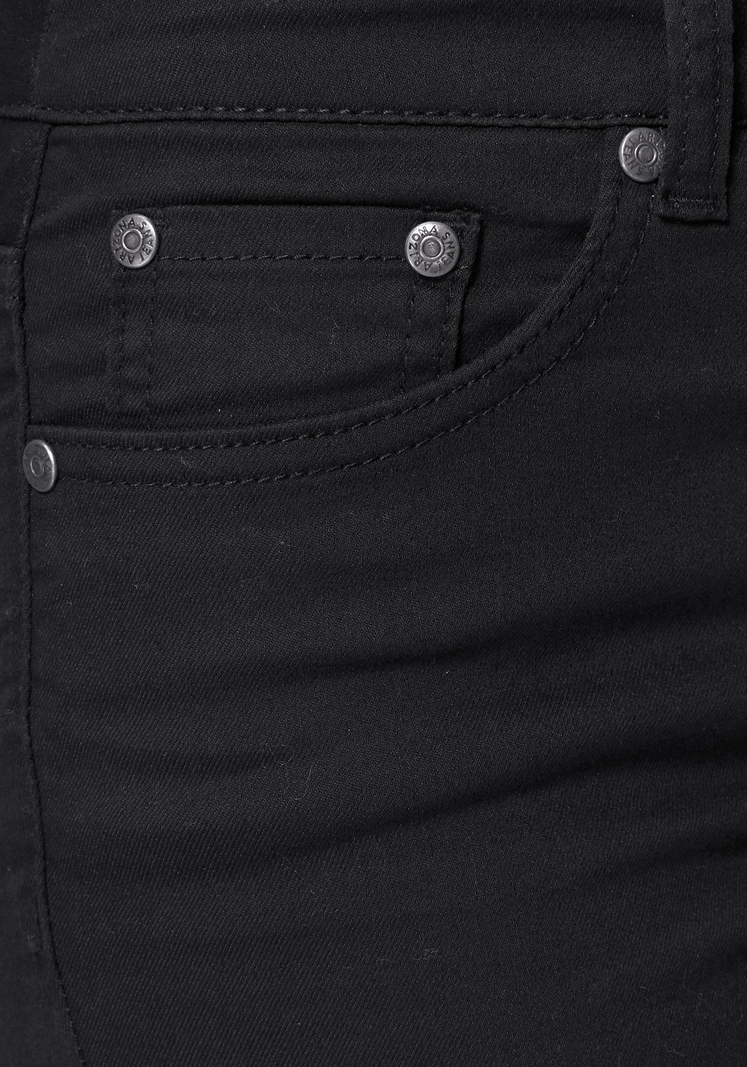 Arizona Slim fit jeans Shaping strakke pasvorm, skinny jeans, used-look-wassing, hoge taille