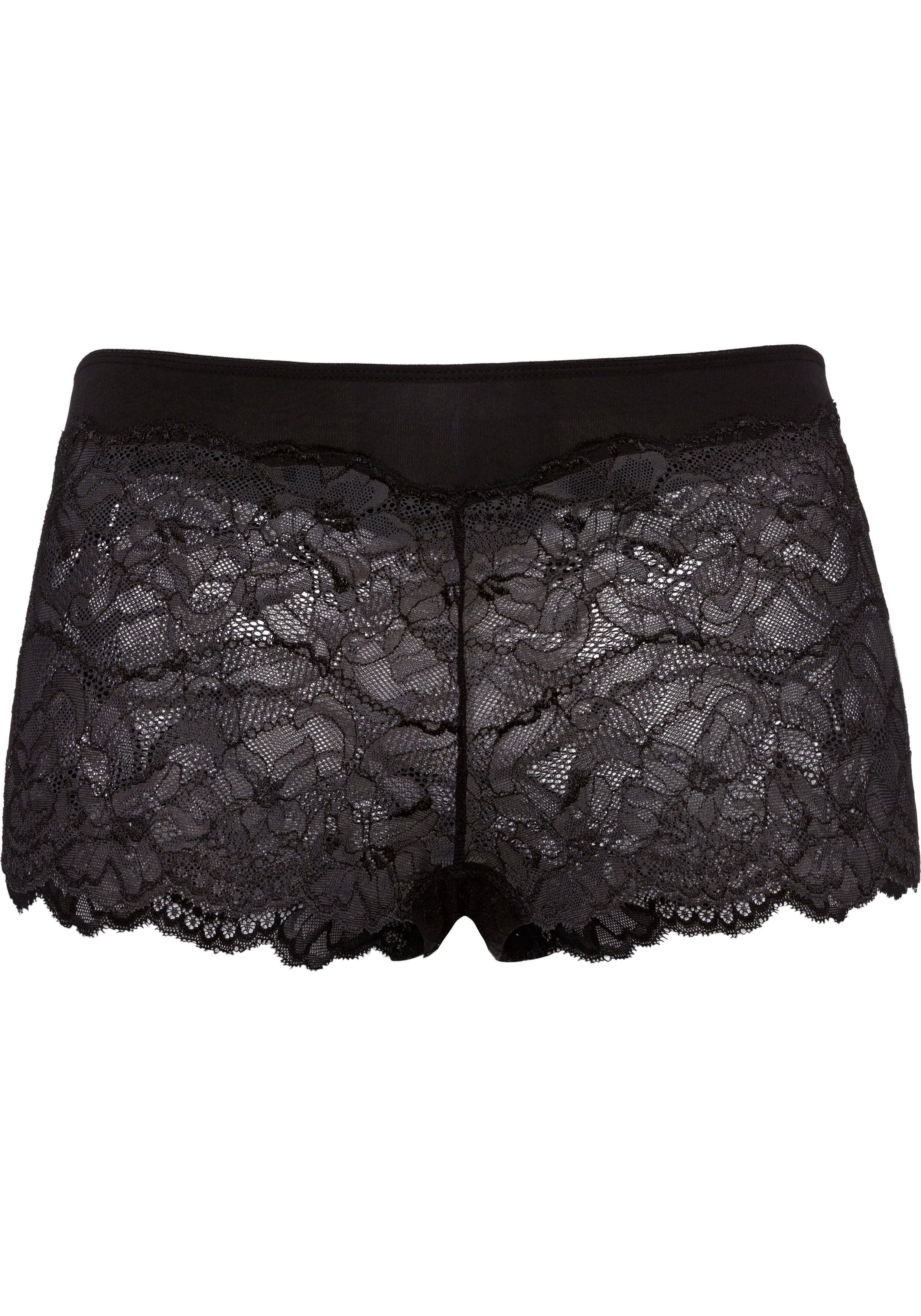 Vivance Hipster zachte microvezel manchetten en delicate kant (2 stuks, Set van 2)