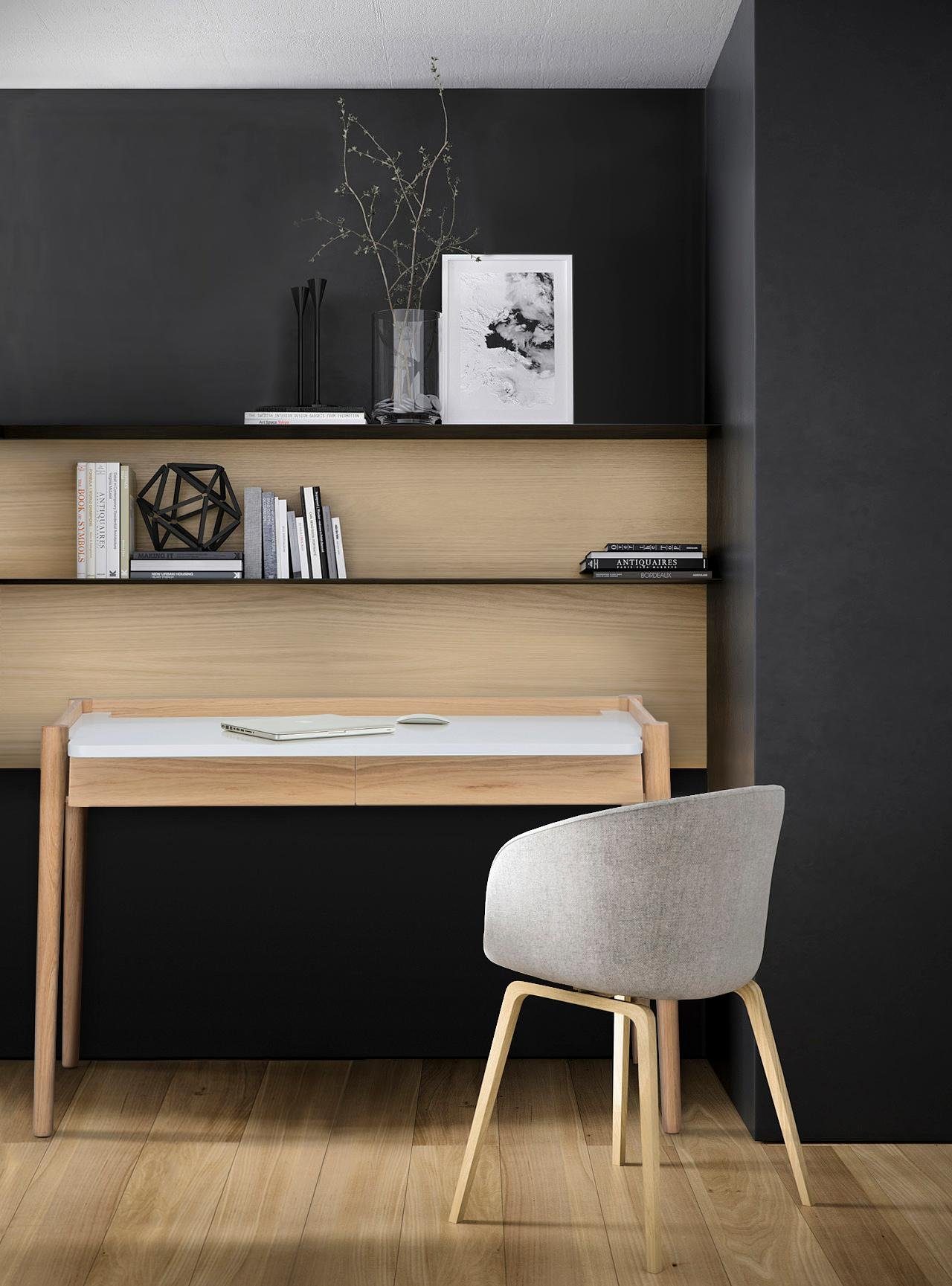 Woodman Bureau Feldbach in eenvoudig scandinavisch design, fsc®-gecertificeerd