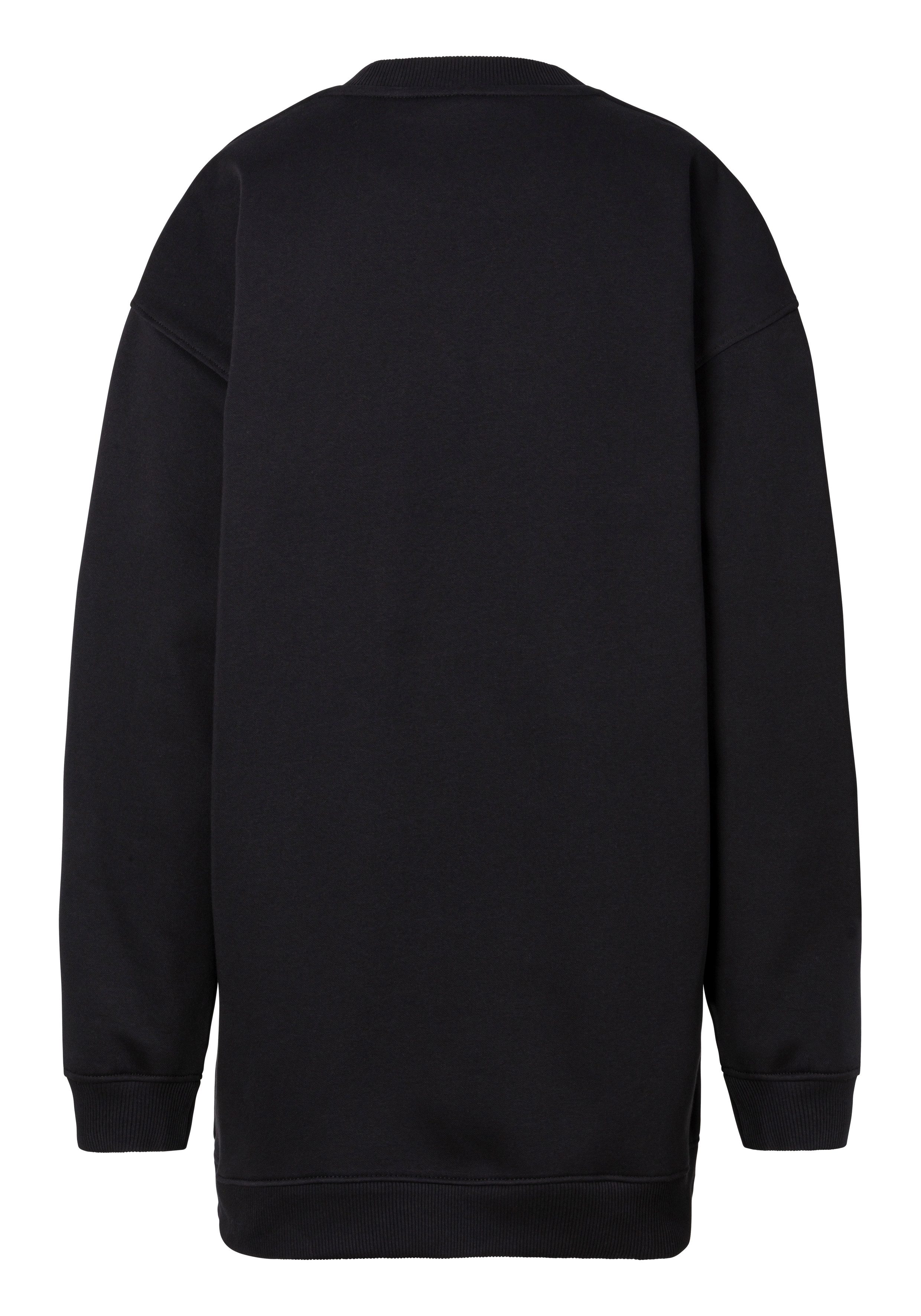 Calvin Klein Jeans Plus Sweatjurk PLUS EMBROIDERED MONOLOGO DRESS met logo borduursel in grote maten