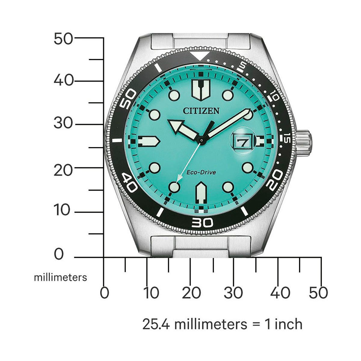 Citizen Solarhorloge AW1760-81W Horloge, herenhorloge, roestvrijstalen band, tot 10 bar waterdicht.