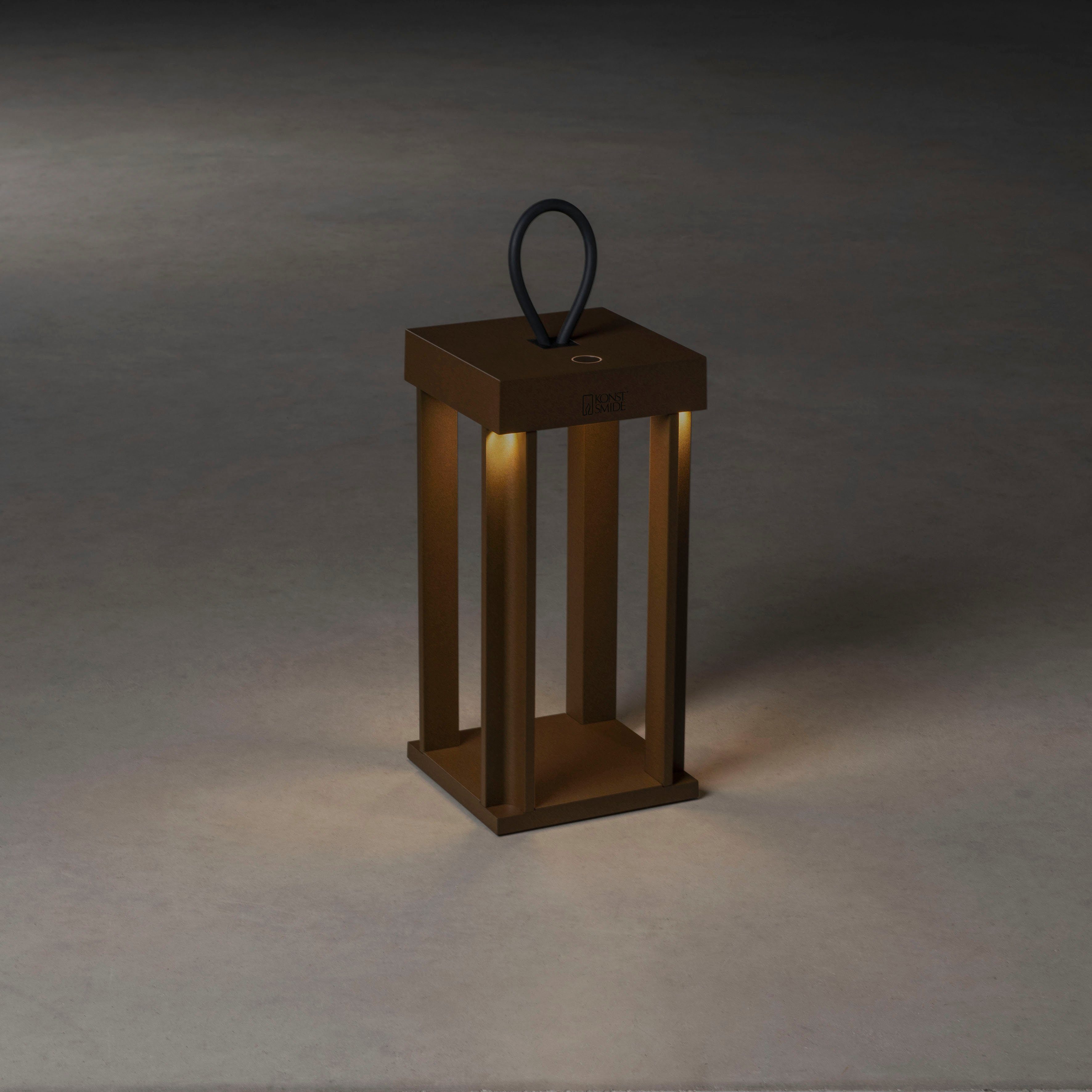 KONSTSMIDE Led-lantaarn Cannes Cannes LED USB-lantaarn 42cm, dimbaar 2700/3000K (2 stuks)