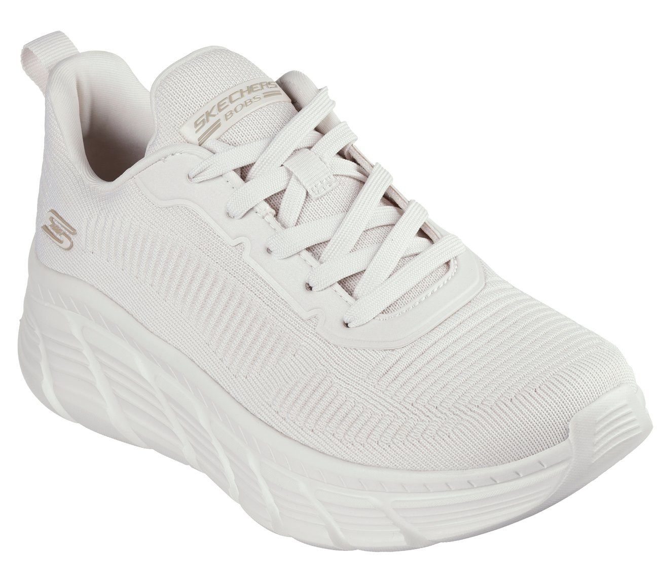 Skechers Sneakers BOBS B FLEX HI-FLYING HI , trainingsschoen, veterschoen, vrijetijdsschoen in vegan verwerking