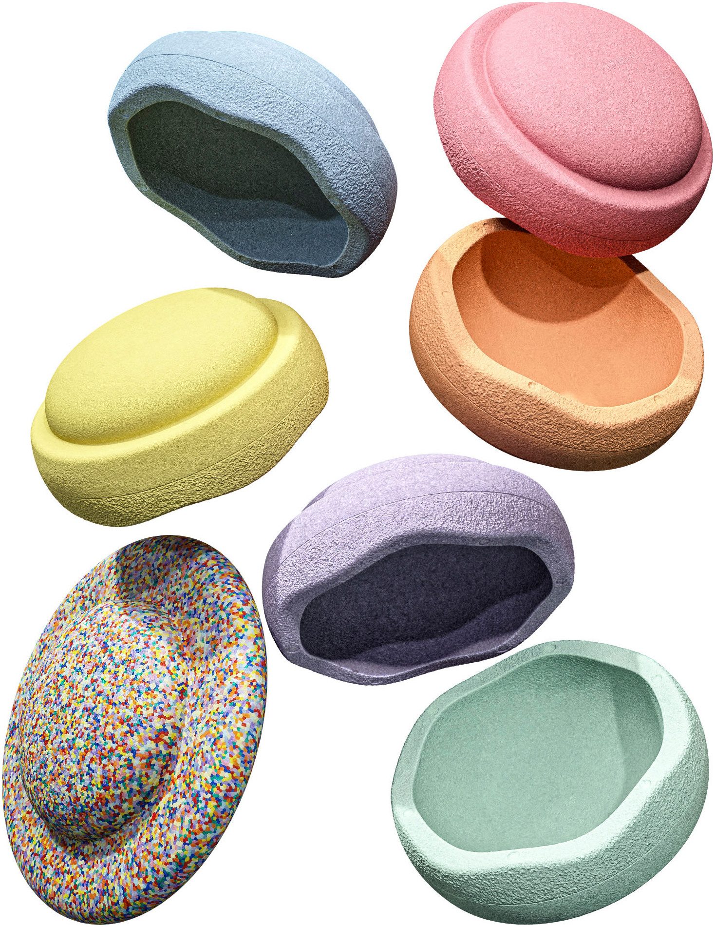 Stapelstein Balancetrainer Stapelstein® Rainbow set pastel (set, 7-delig)