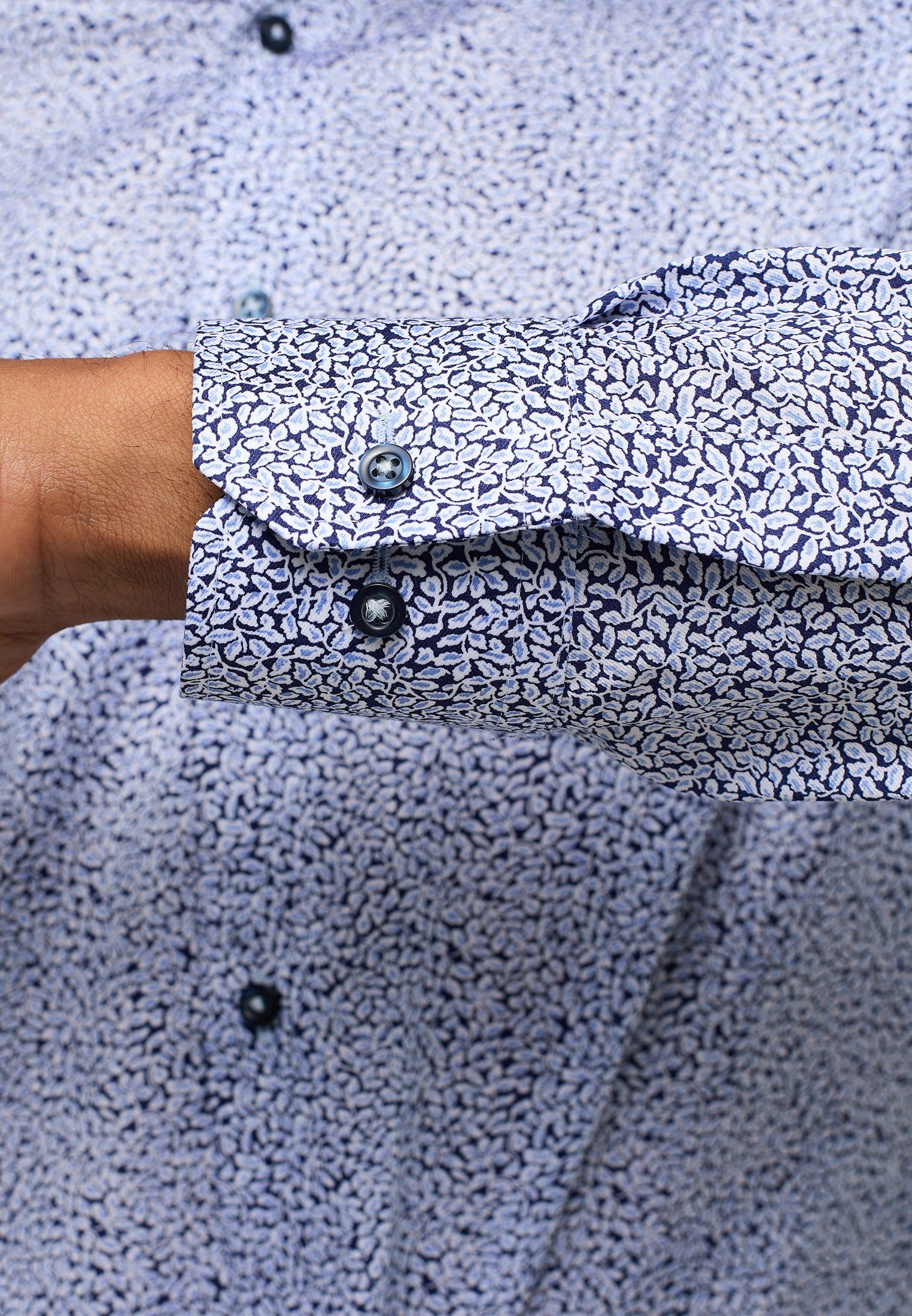 Eterna Overhemd met lange mouwen MODERN FIT NON IRON (strijkvrij)