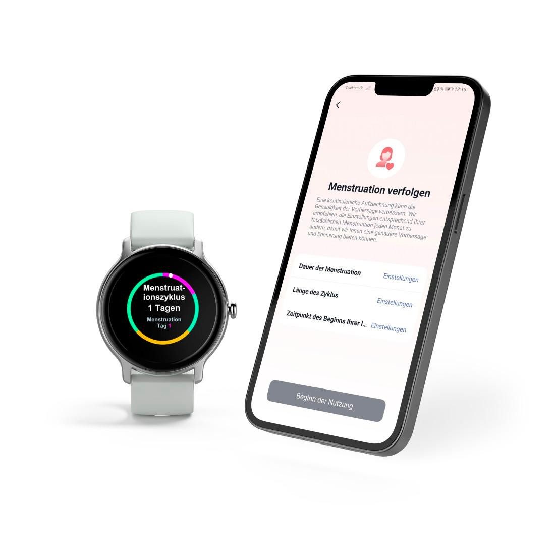 Hama Smartwatch 4910 dames heren, zuurstofsaturatiemeting, waterdicht
