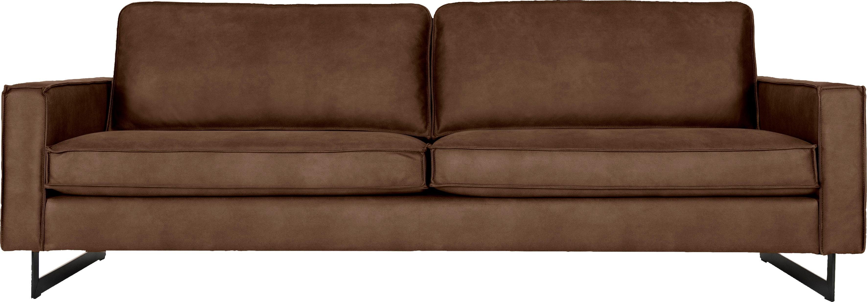 Places of Style 3-zitsbank Maxi-uitvoering Pinto, 236 cm, cord, chenille, leerlook Maxi-uitvoering, met opstaande naad en metalen poten, ook met cord overtrekstof