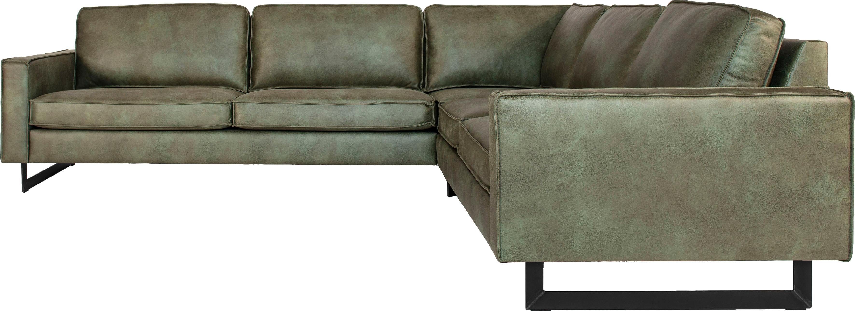 Places of Style Hoekbank Pinto, 250/290 cm, langere schenk, XXL, ottomaan