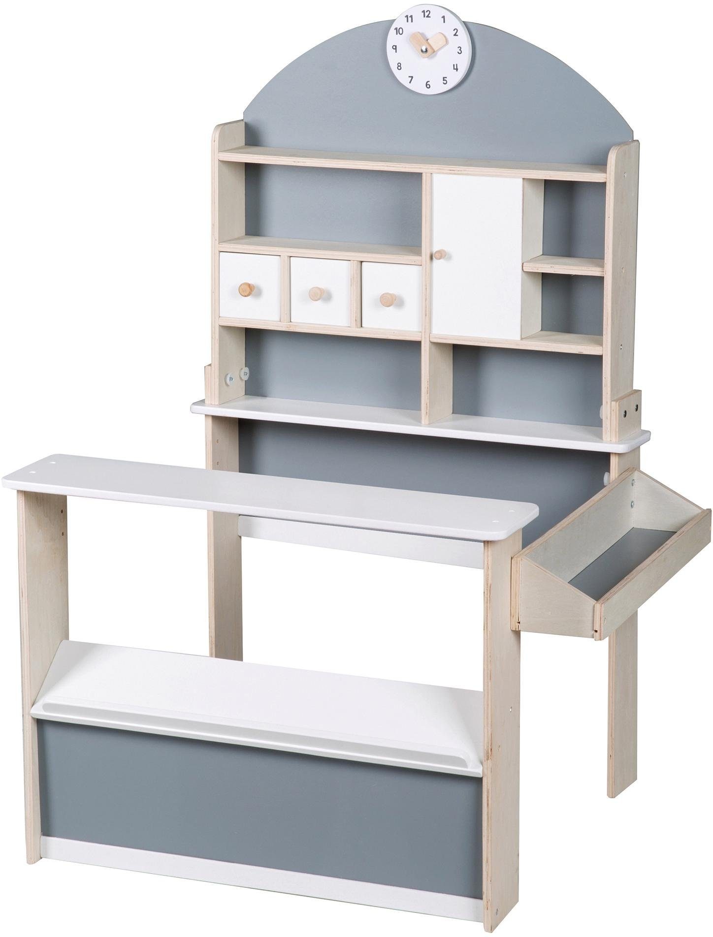 Roba® Winkel Kraam, wit/grijs/naturel