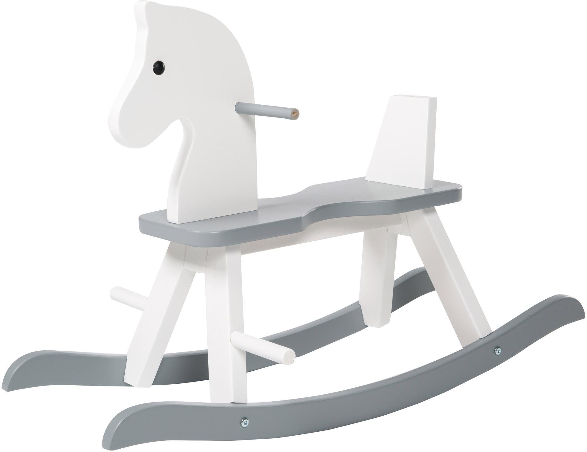 Roba® Hobbelpaard Wit/grijs
