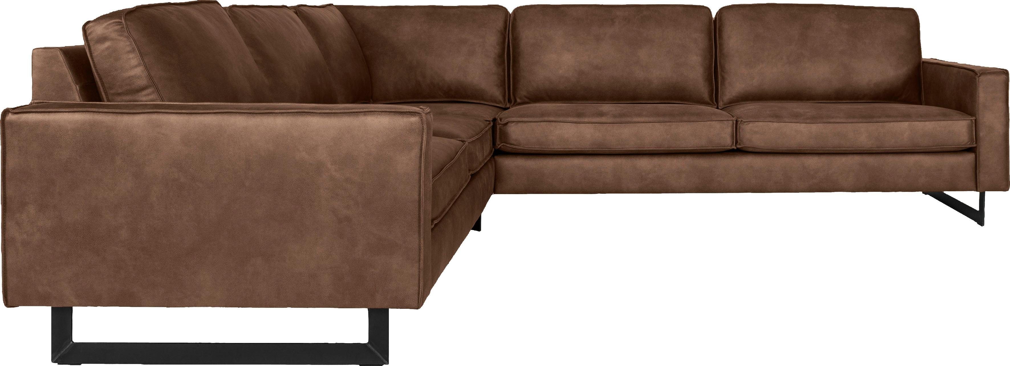 Places of Style Hoekbank Pinto, 250/290 cm, langere schenk, XXL, ottomaan