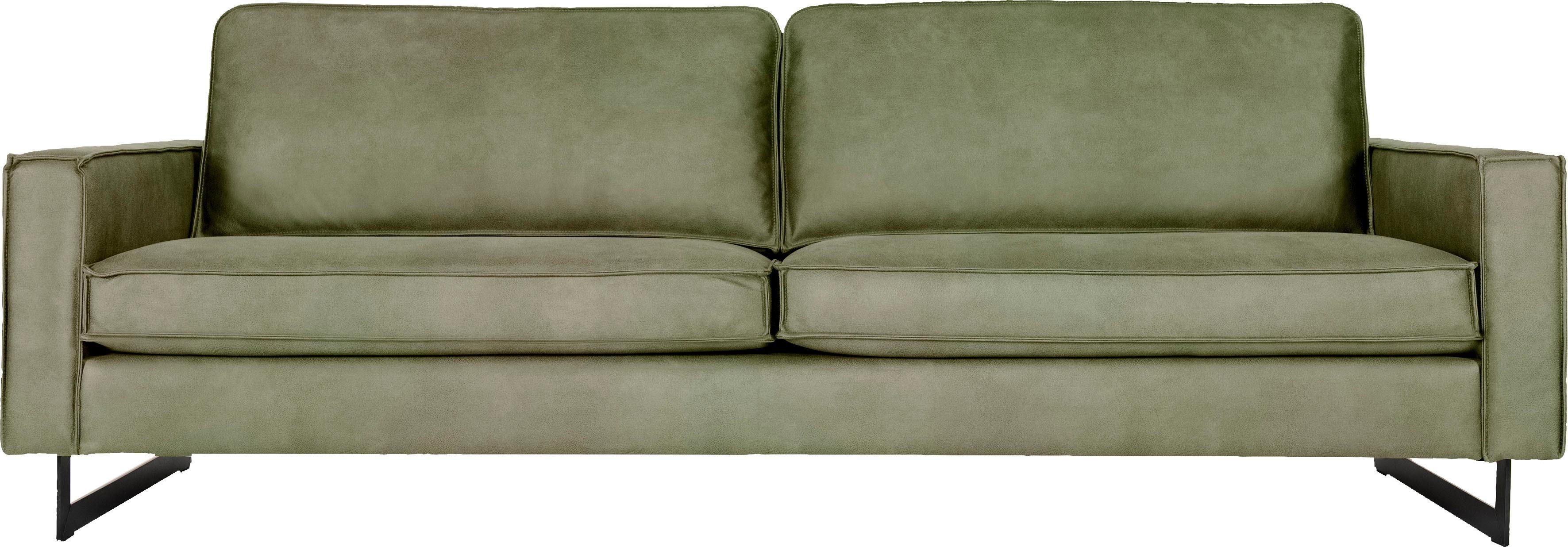 Places of Style 3-zitsbank Pinto Maxi-uitvoering, met opstaande naad en metalen poten, ook met cord overtrekstof