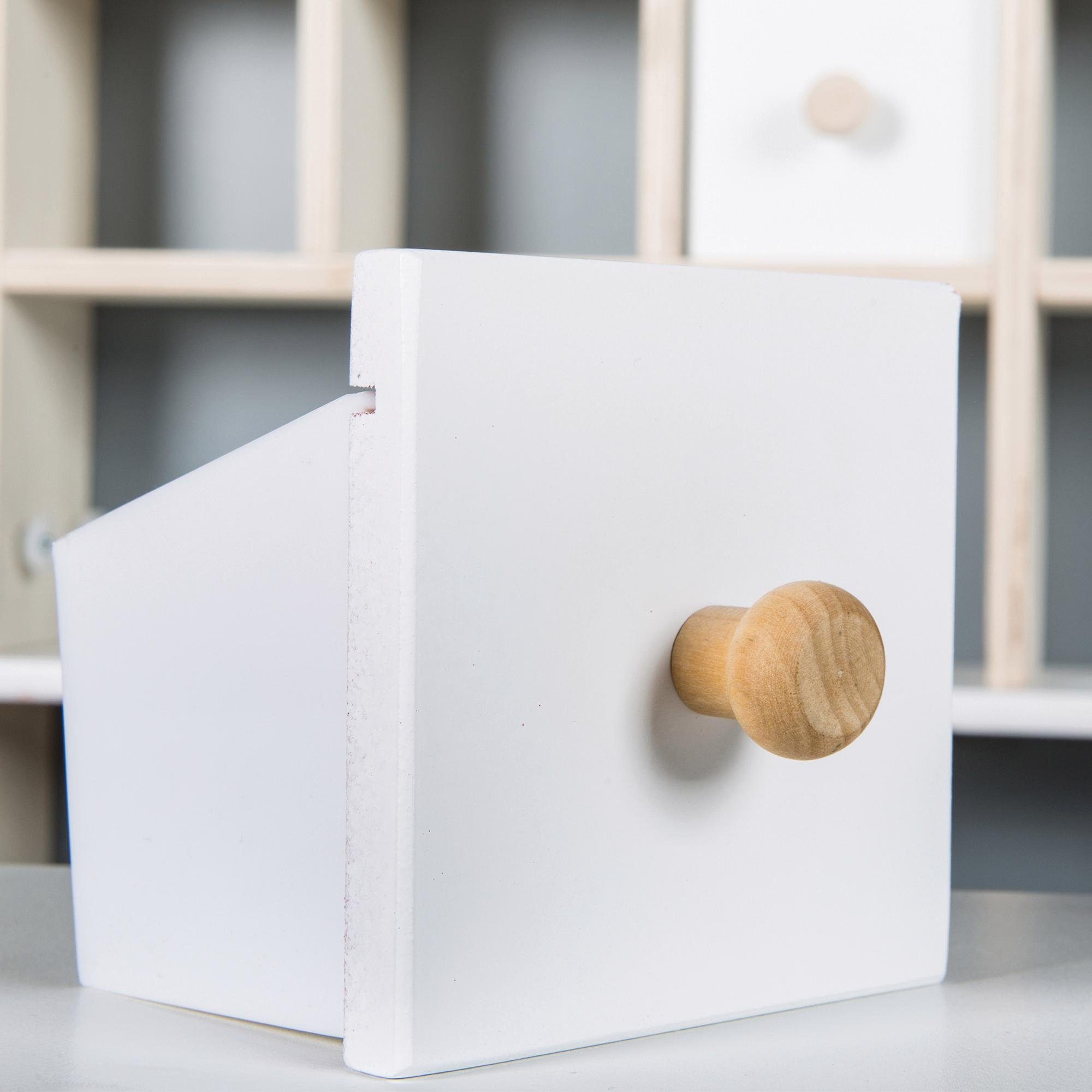 Roba® Winkel Kraam, wit/grijs/naturel
