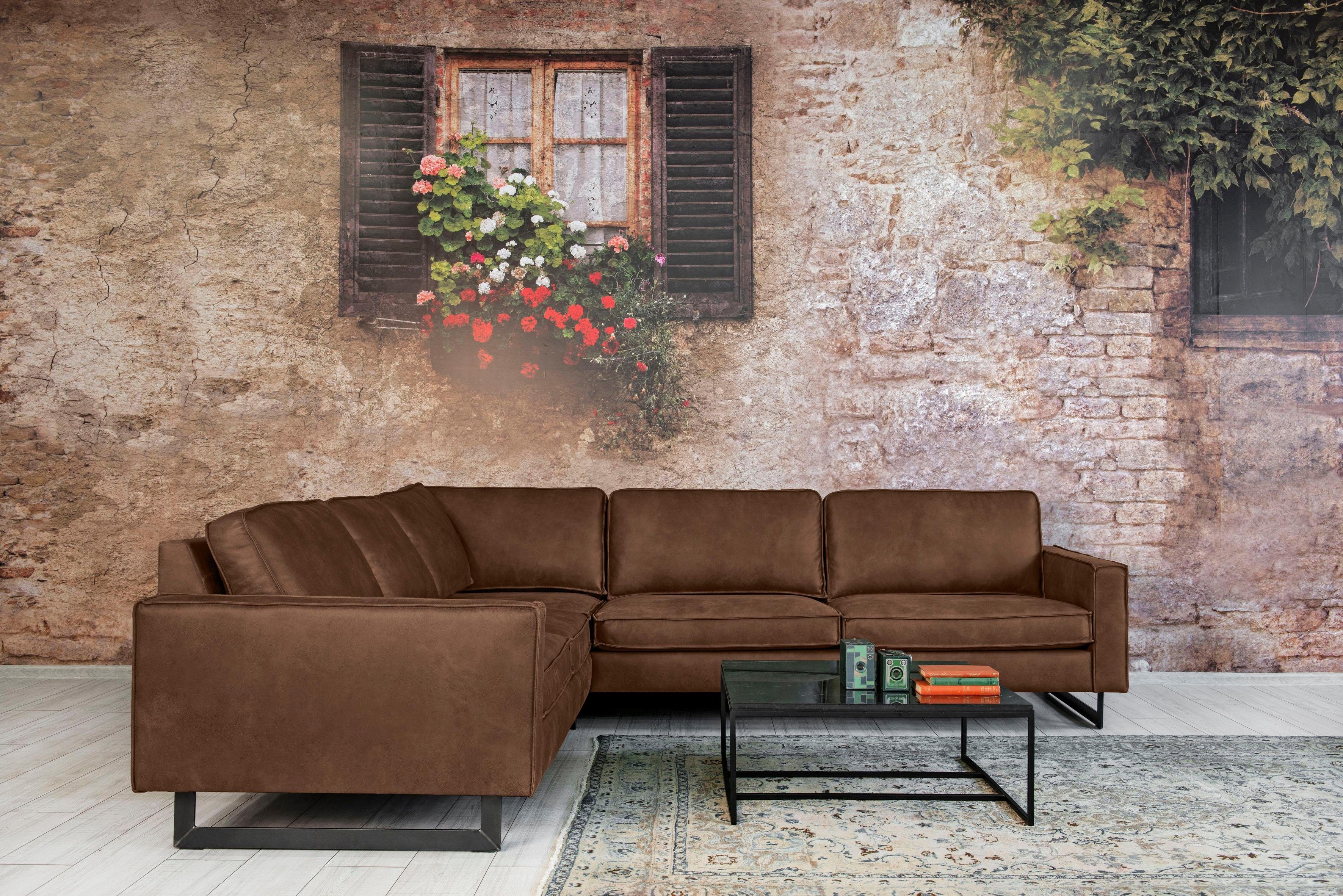 Places of Style Hoekbank Pinto, 250/290 cm, langere schenk, XXL, ottomaan