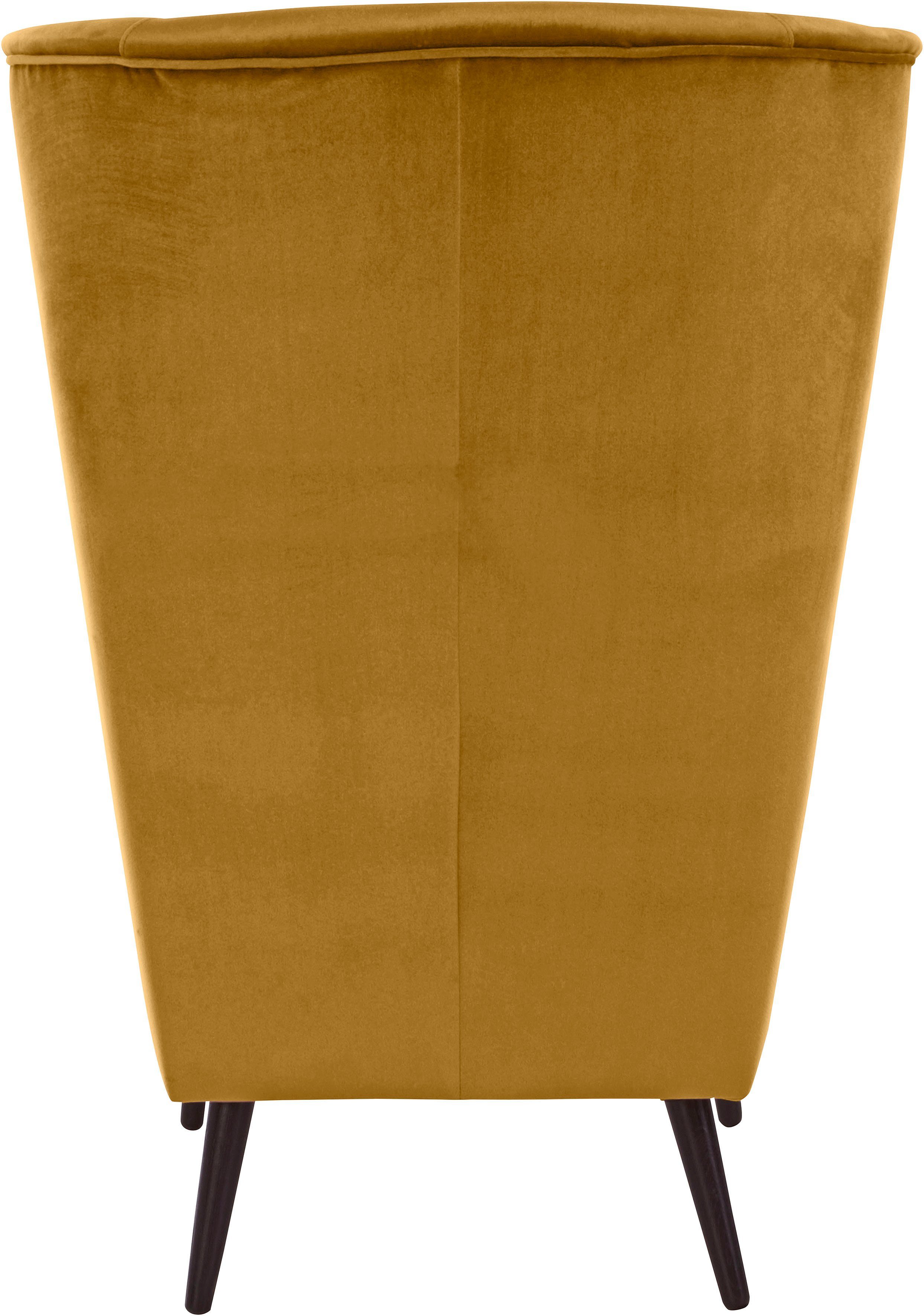 Guido Maria Kretschmer Home&Living Fauteuil Sallito, TV-stoel, oorfauteuil met Hocker, in veel stofkwaliteiten, ook in fluweelcord