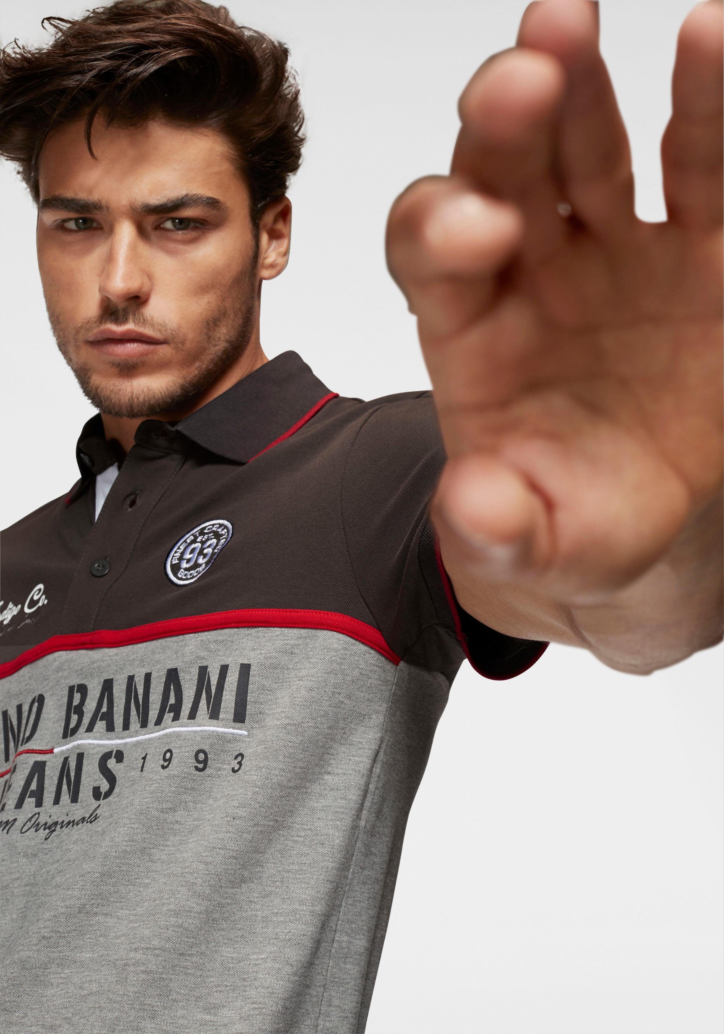 Bruno Banani Poloshirt Korte mouwen, lichaamsnauwkeurige pasvorm, met polokraag